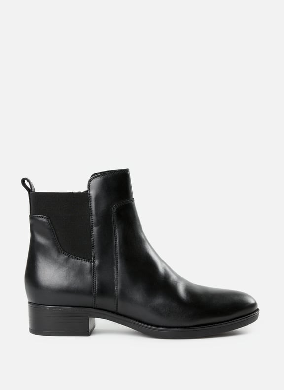 Bottines en cuir de vache Noir by GEOX GEOX Bottines en cuir de vache Noir
