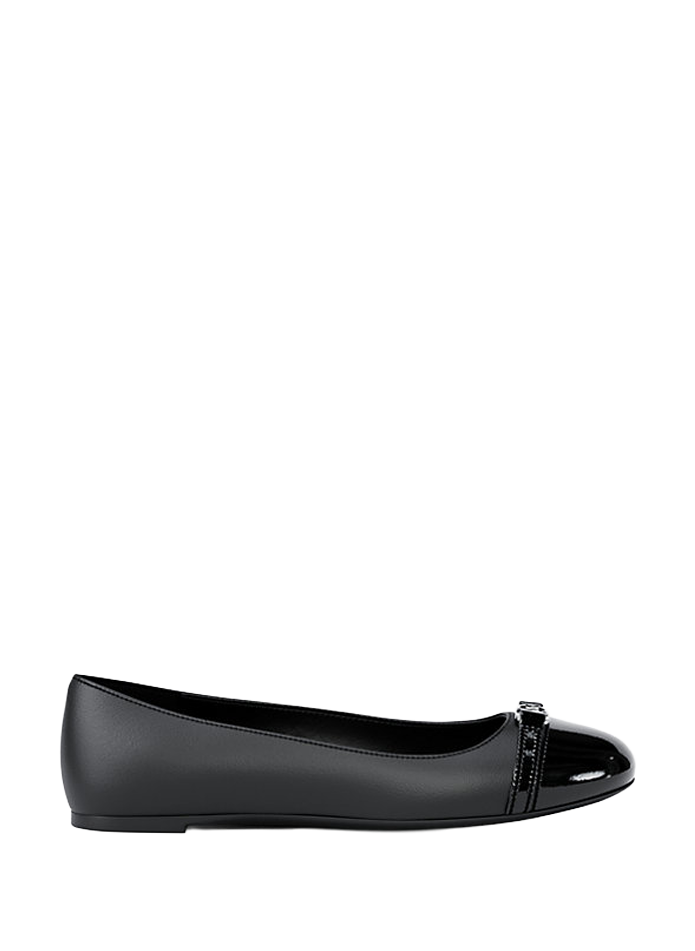 MICHAEL KORS Leather Ballet Flats Black