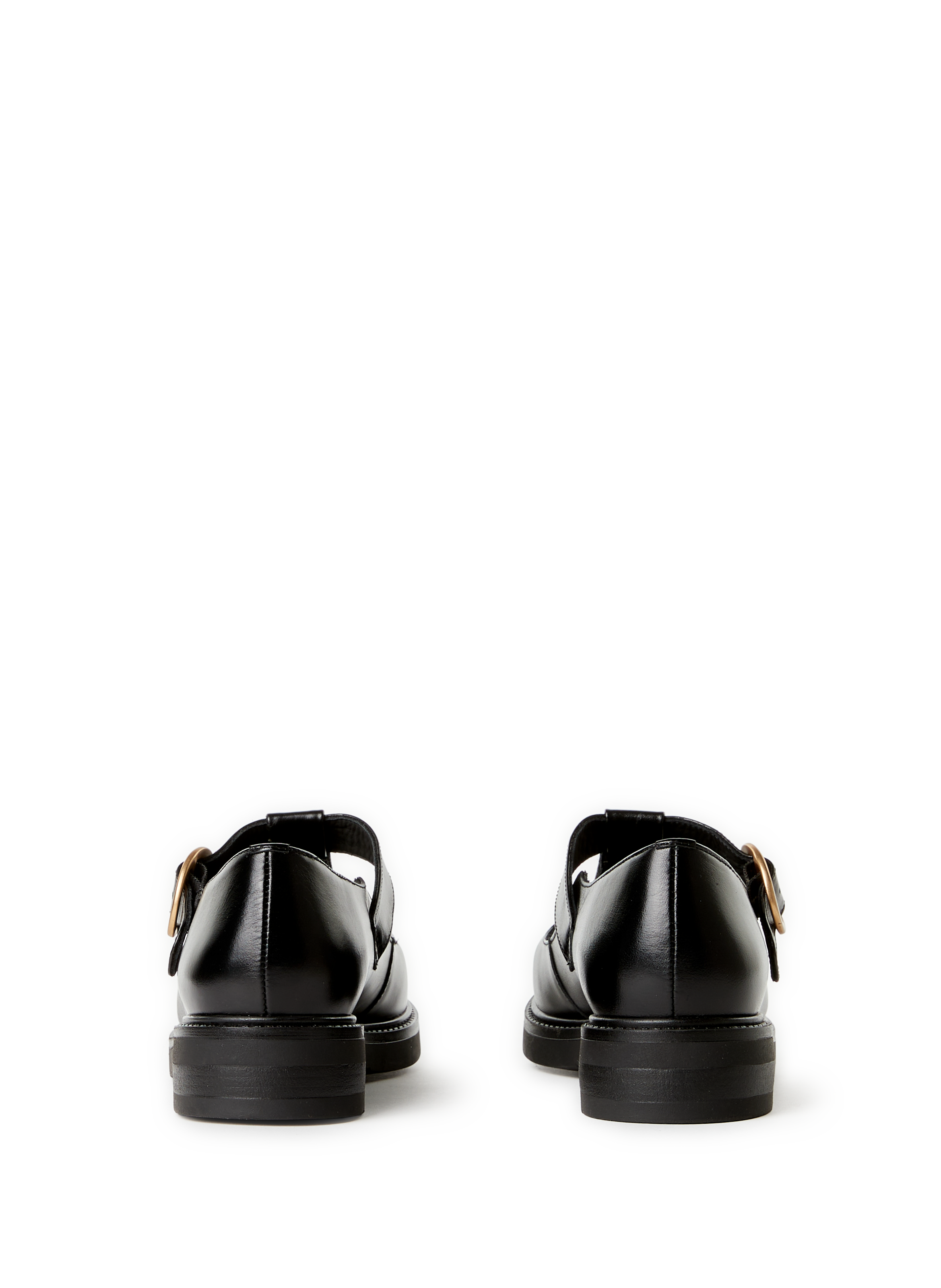 Mocassins à boucle en cuir MAISON TOUFET Noir