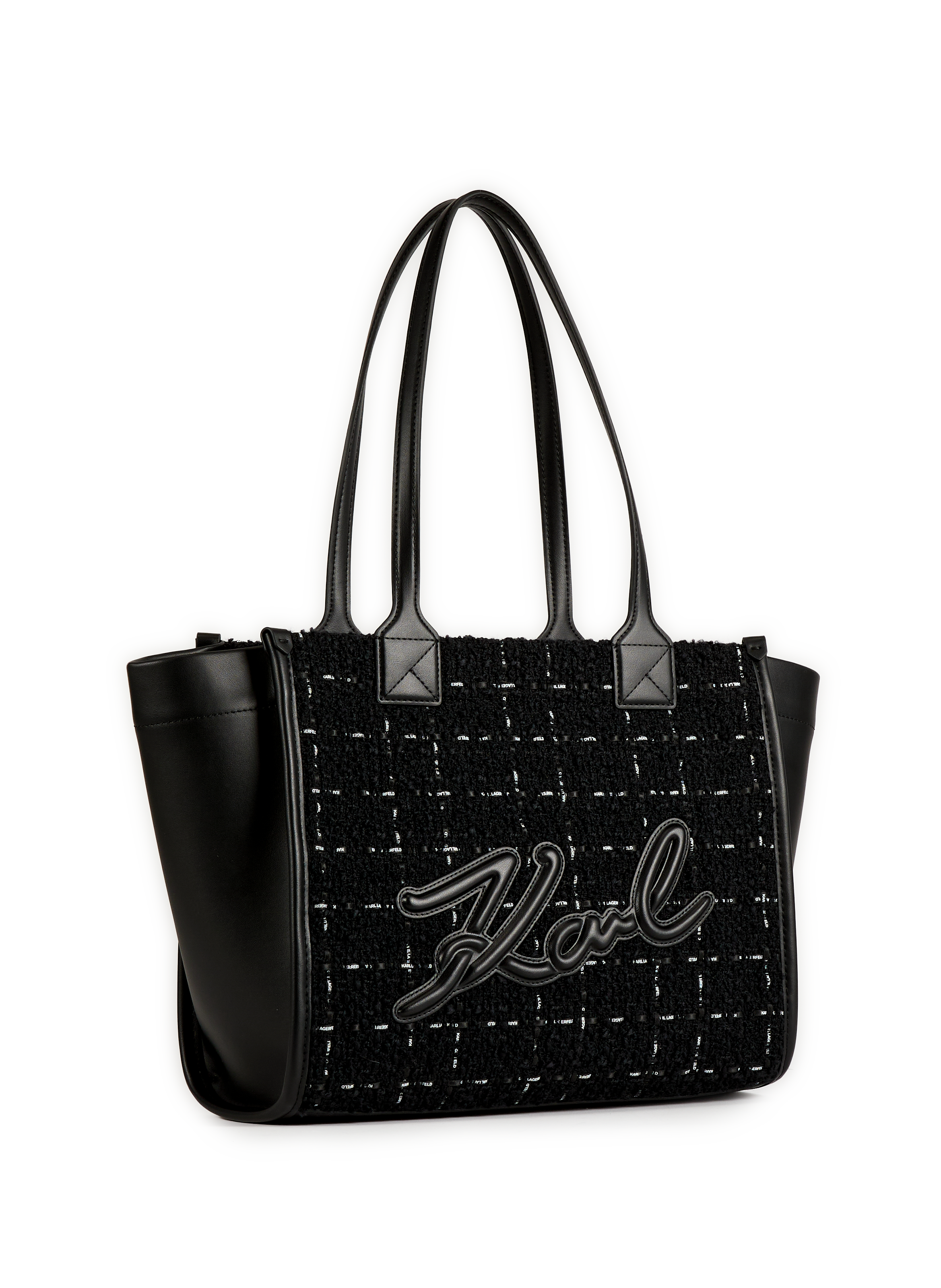 Sac cabas effet tweed en KARL LAGERFELD Multicolore