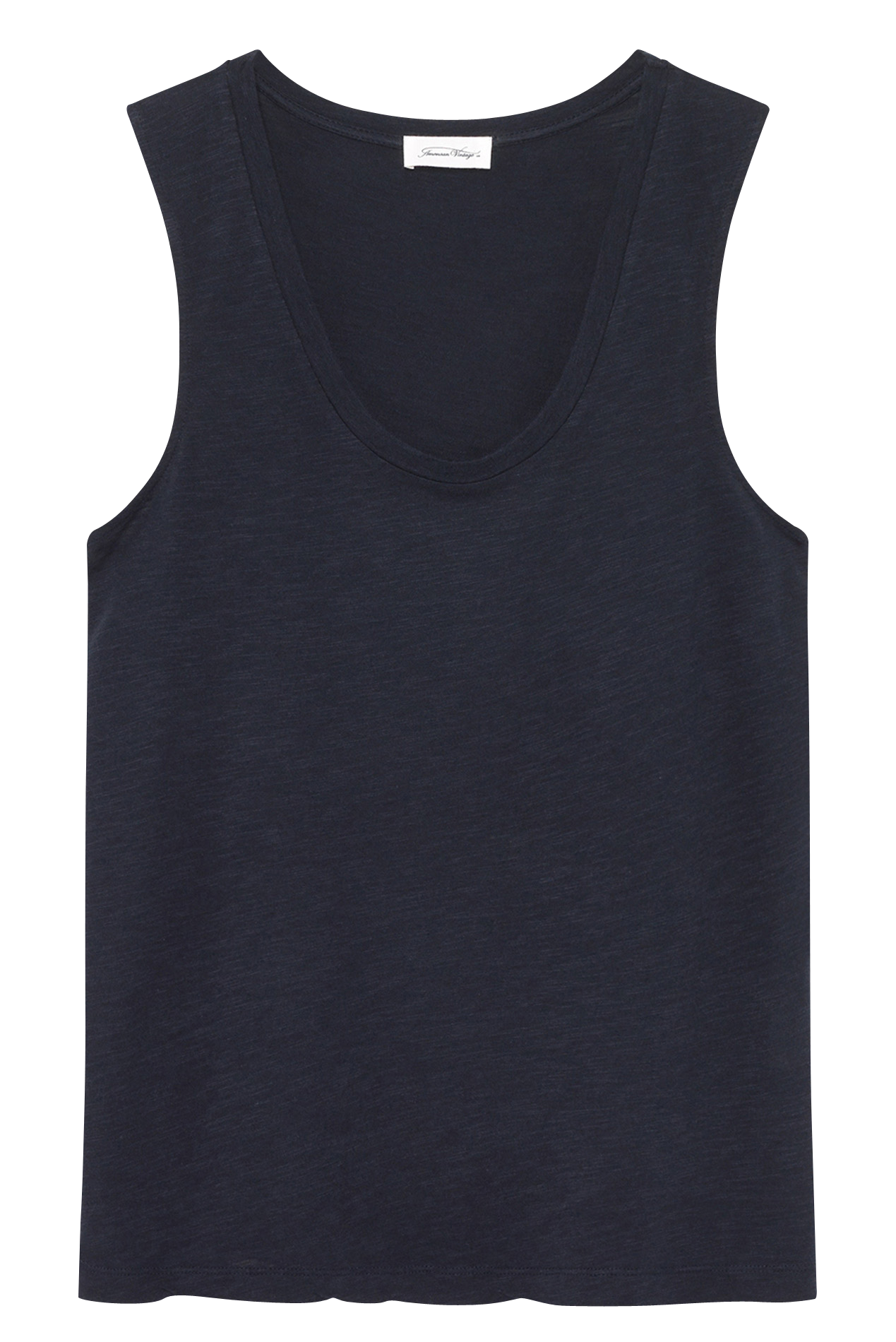 Débardeur col rond en coton mélangé Jacksonville AMERICAN VINTAGE Bleu