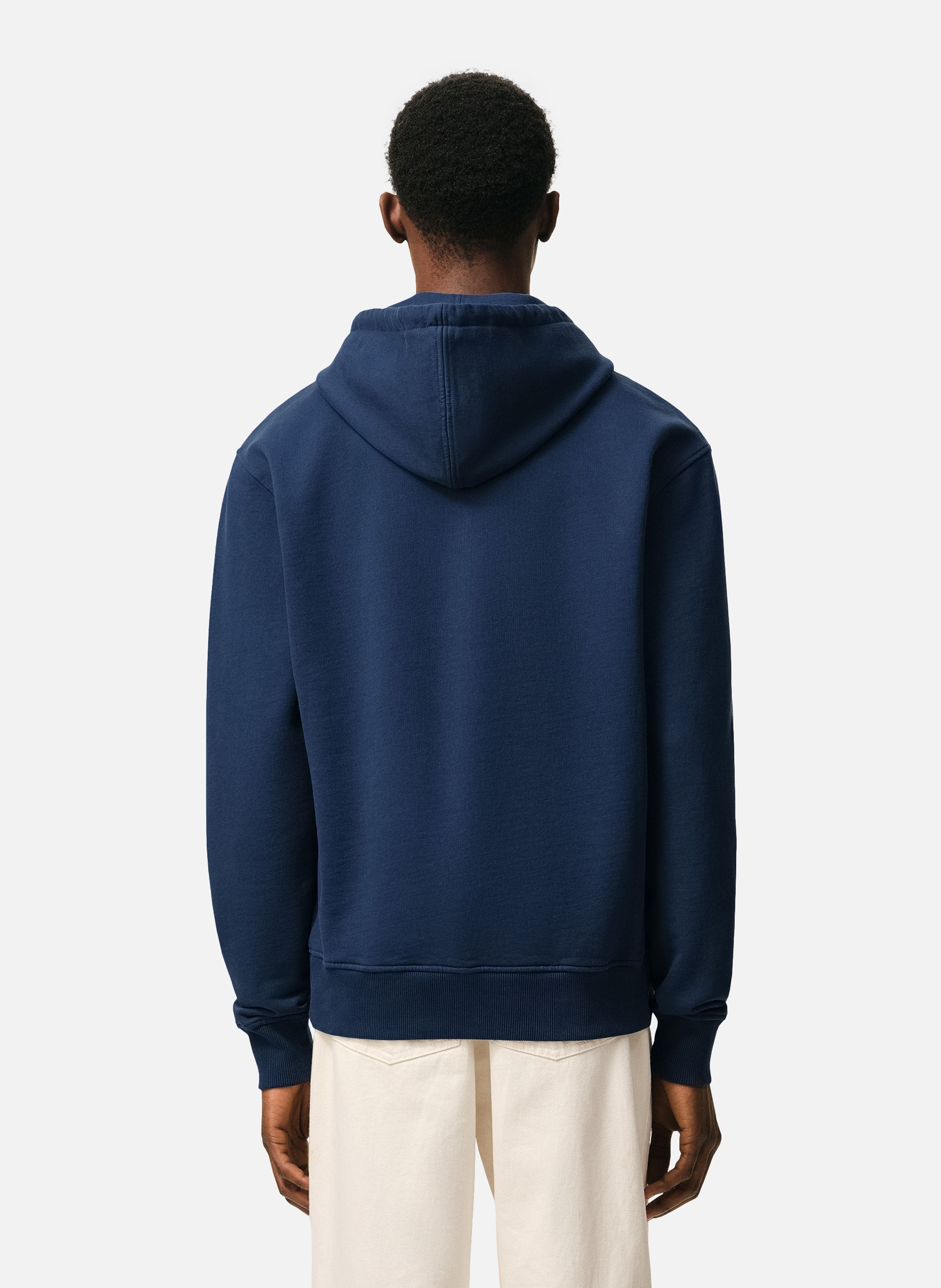 Hoodie ami de coeur en coton AMI PARIS Bleu