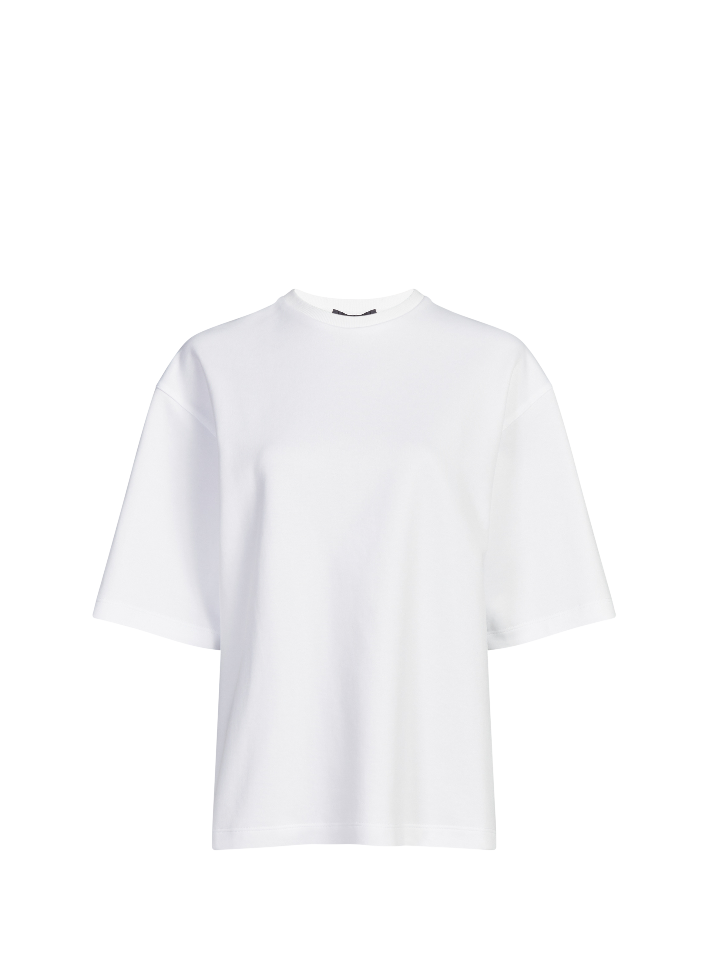 Einfarbiges T-Shirt TIBI Weiss