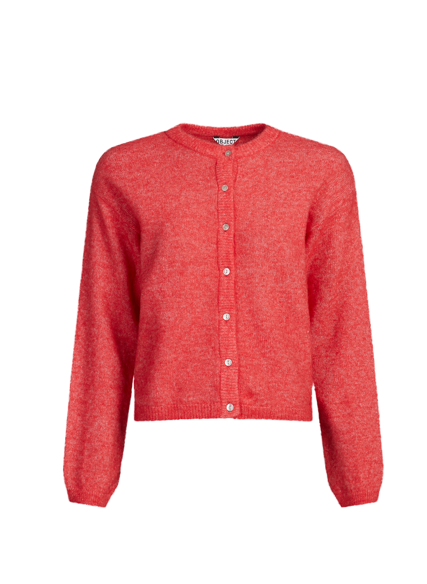 Cardigan en laine mélangée OBJECT Beige