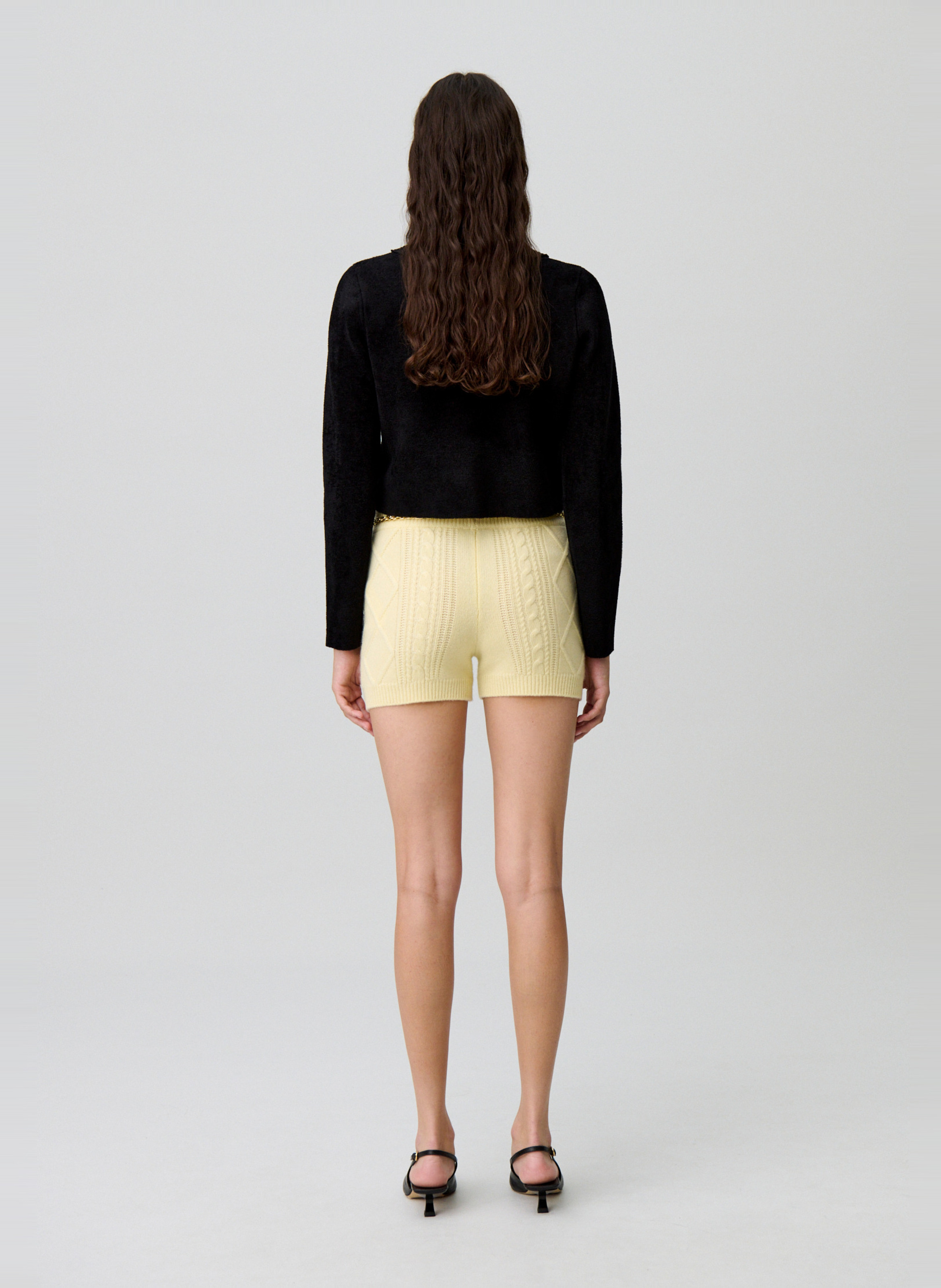 Cardigan court à liens uni morlino CLAUDIE PIERLOT Noir