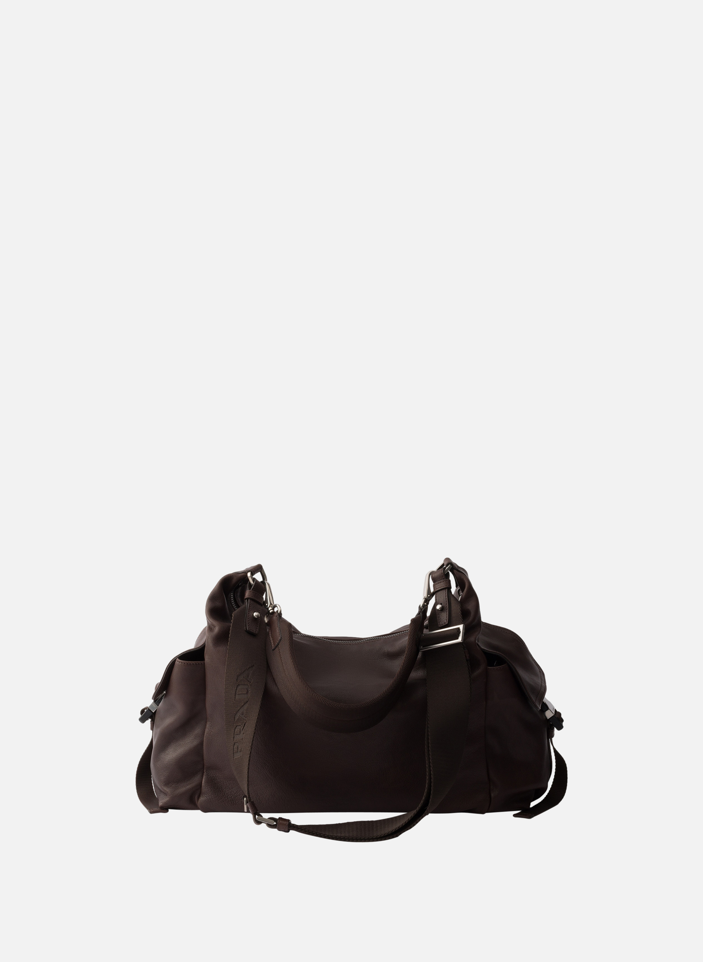 Sac porté épaule prada explore en cuir PRADA Marron