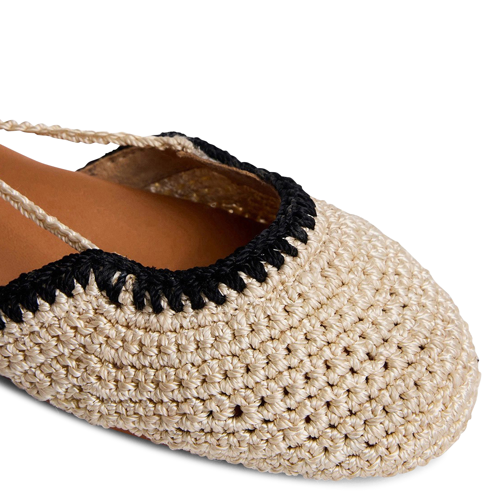 Ballerines à lacets en crochet wully JONAK Noir