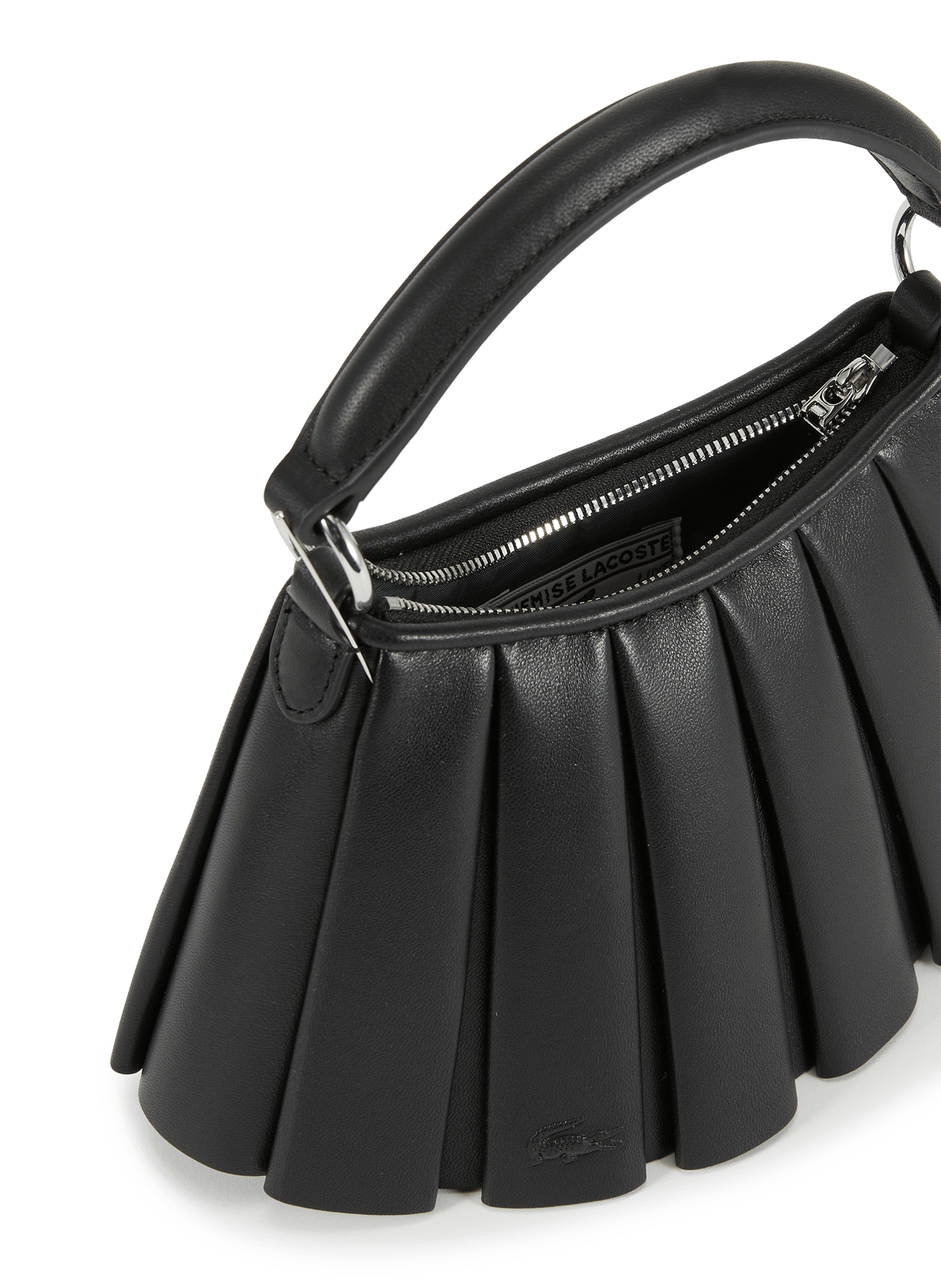 Mini sac Lenglen en cuir LACOSTE Noir