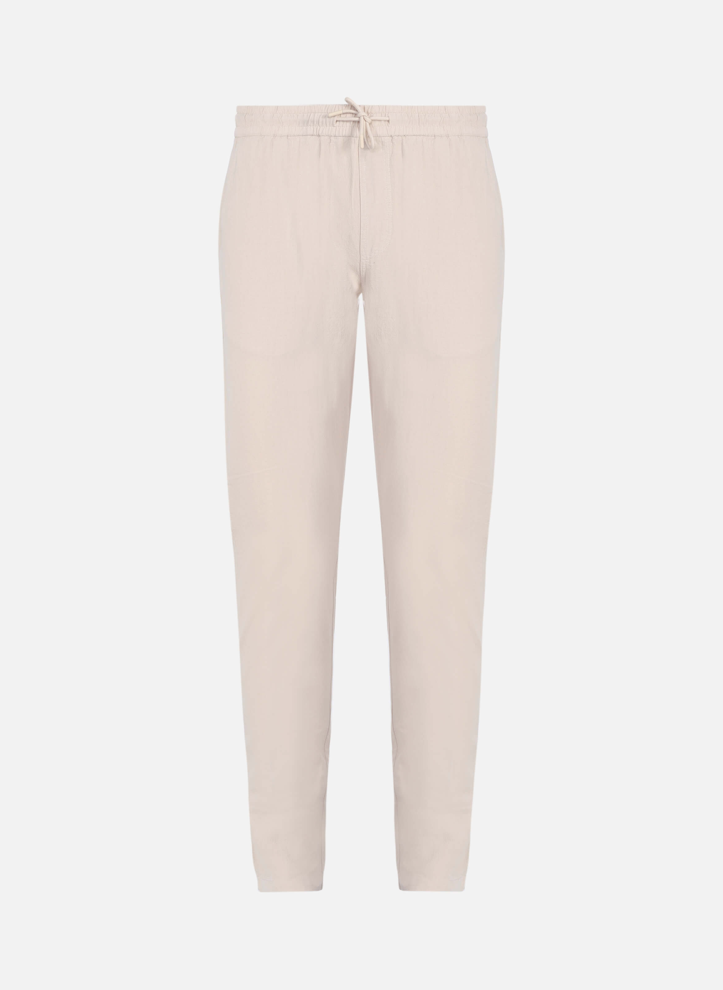 Pantalon en coton et lin GILI'S Blanc