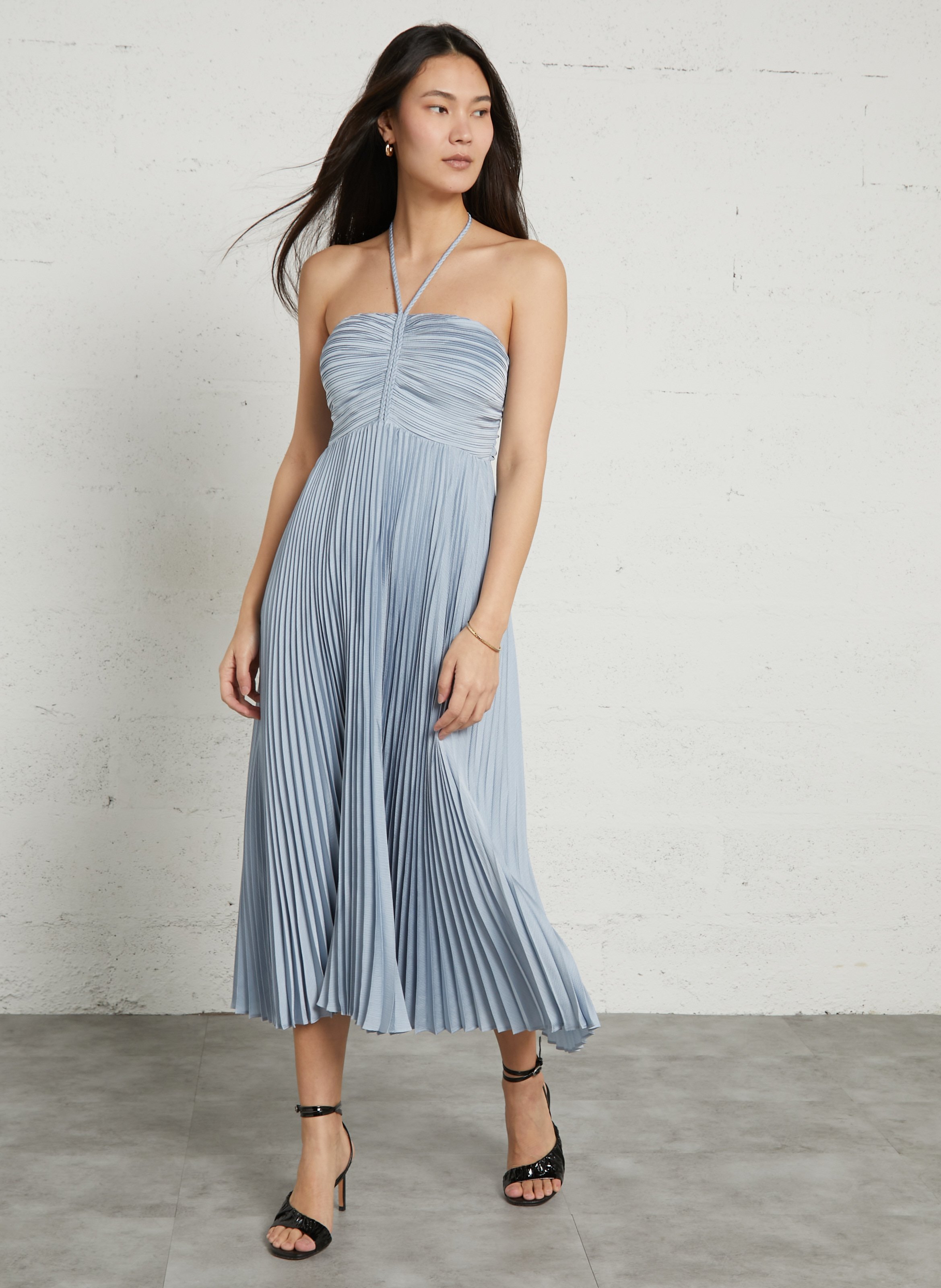 Robe midi bustier bonny MAISON 123 Bleu