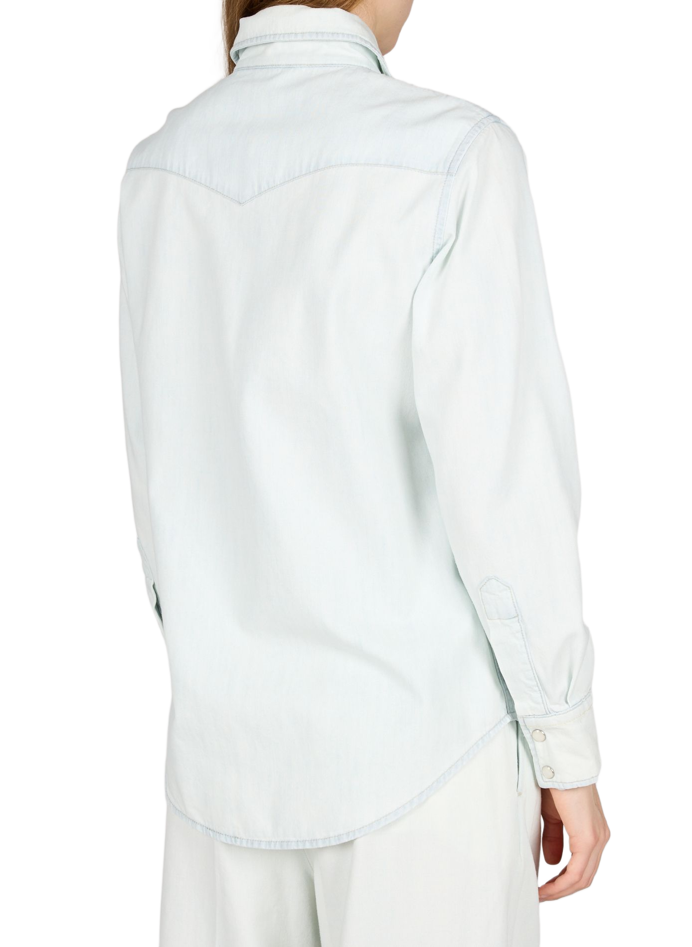 Solid button-down shirt A.P.C. Beige