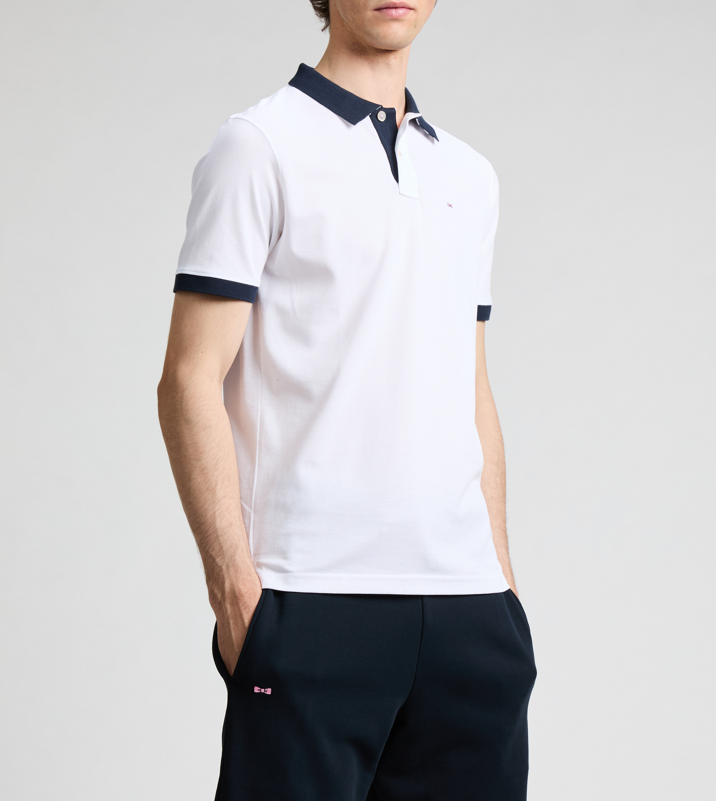 Polo manches courtes en coton  EDEN PARK Blanc