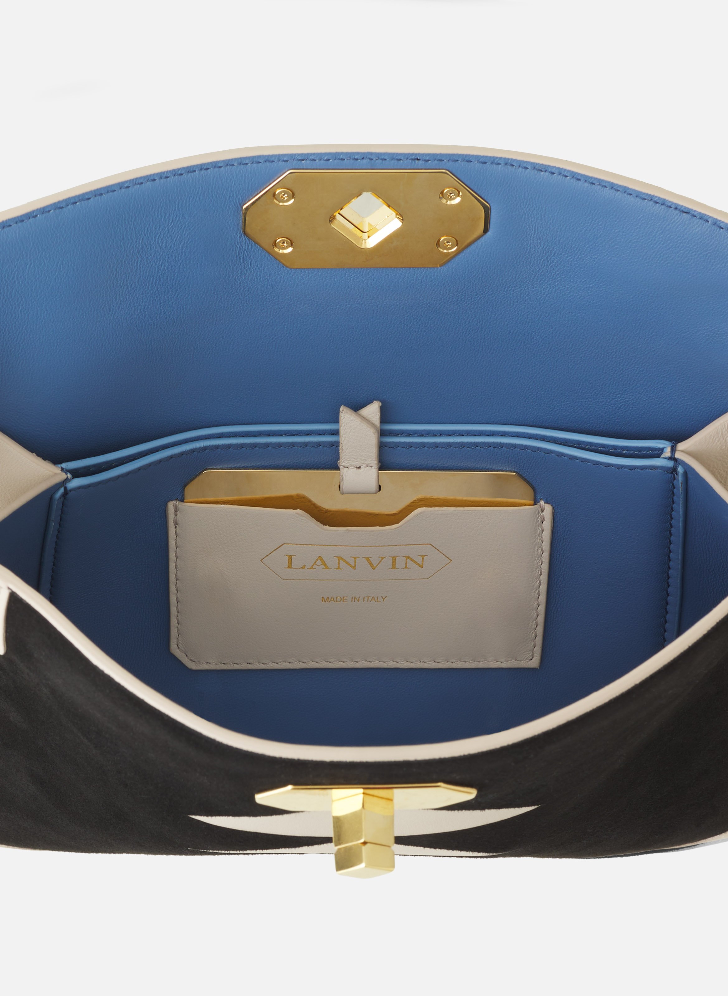 Sac compagnon 20 en cuir LANVIN Blanc