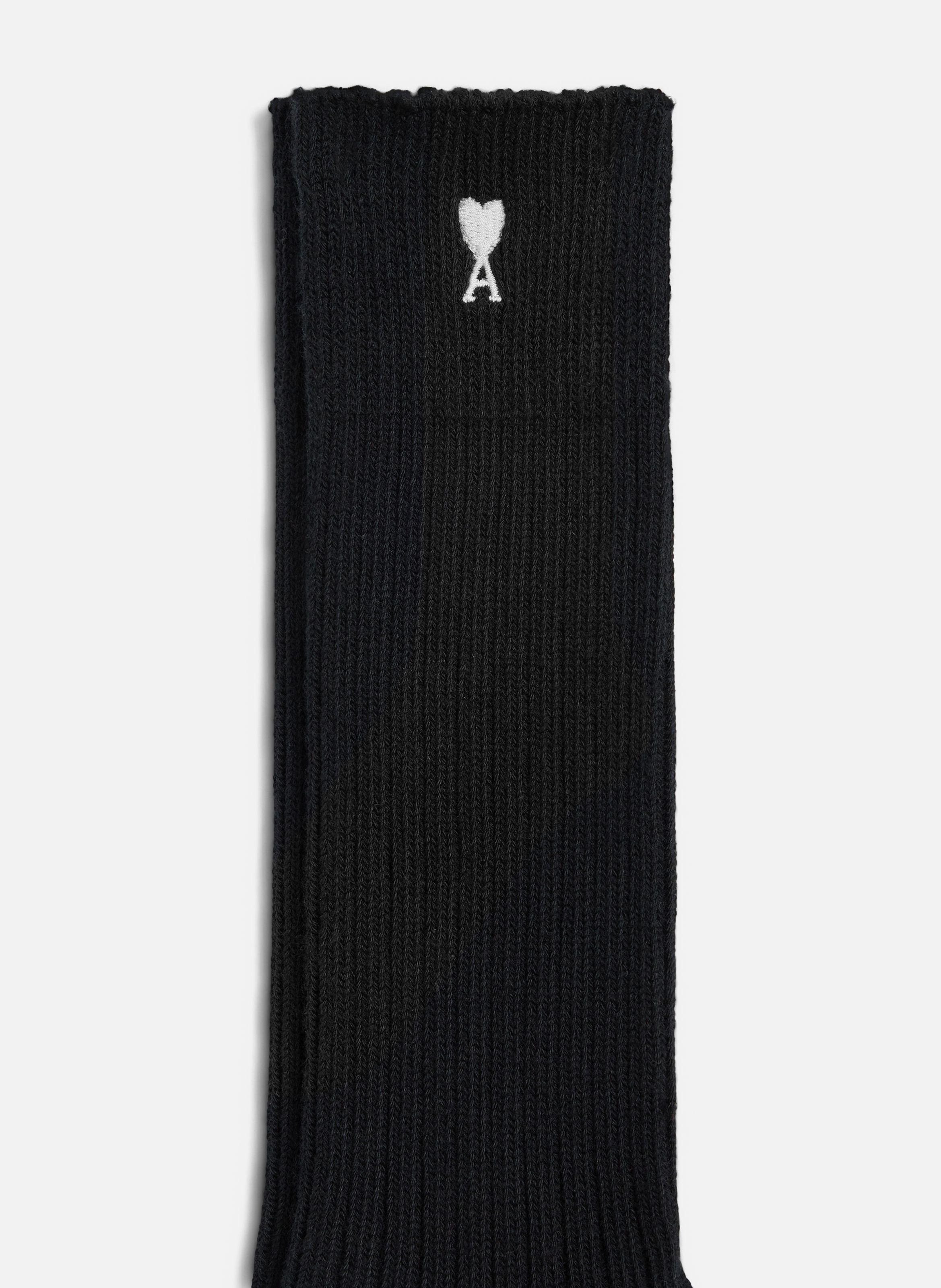 Chaussettes unisexe en coton ami de coeur AMI PARIS Noir