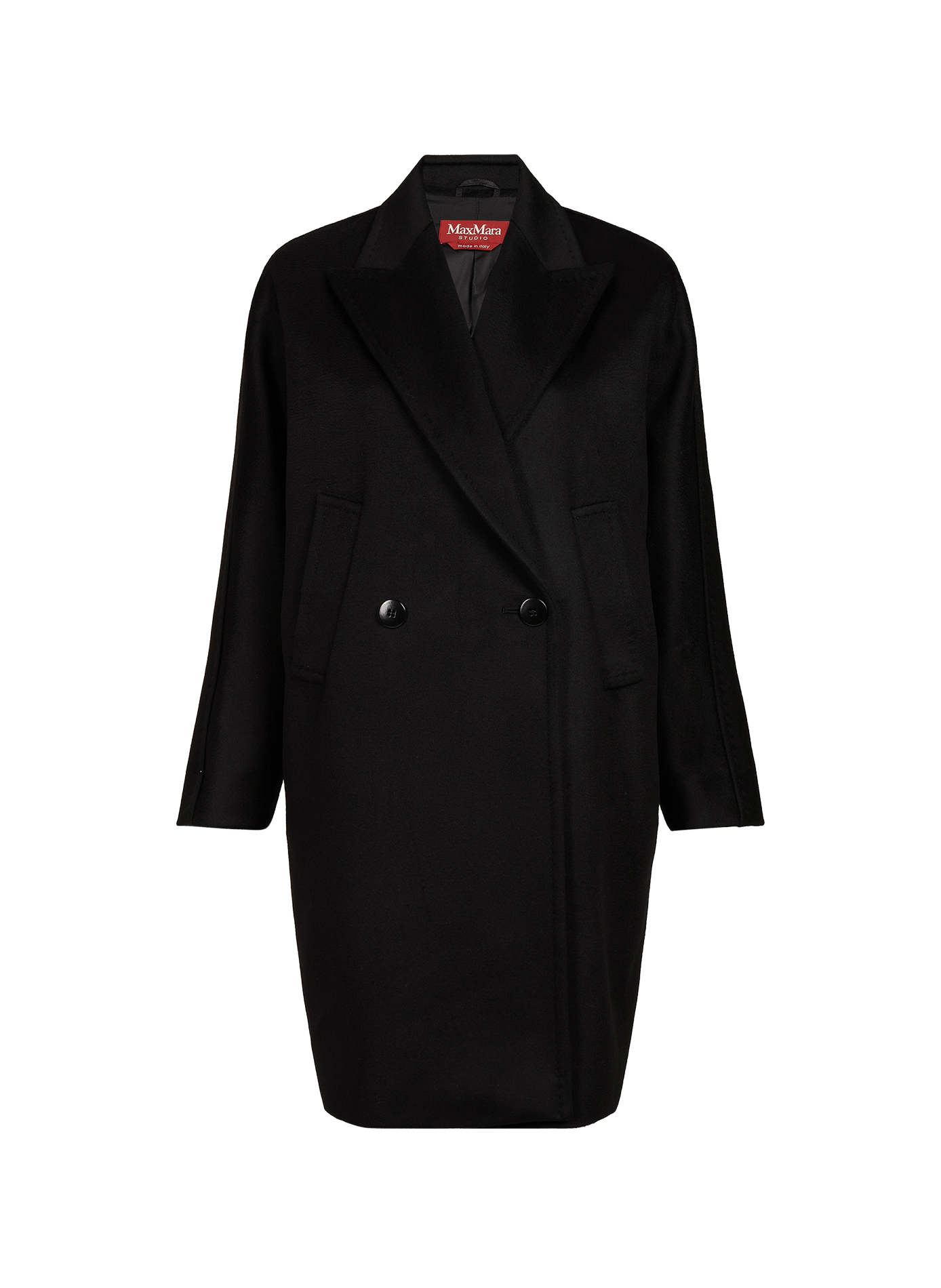 Cappotto oversize in lana MAX MARA STUDIO Nero