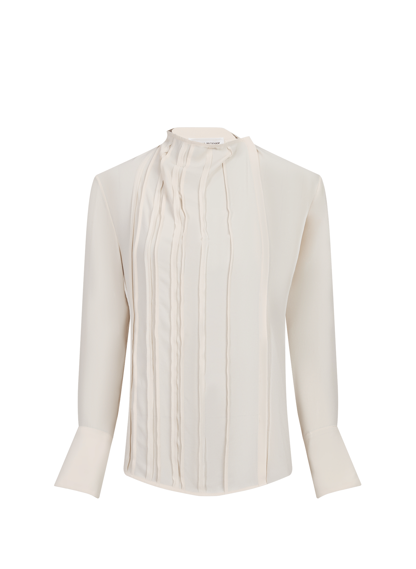 Blouse with asymmetric closure and hem VICTORIA BECKHAM Beige