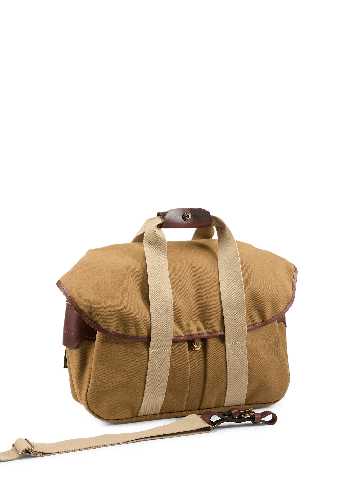 Canvas business Musette bag BLEU DE CHAUFFE Brown
