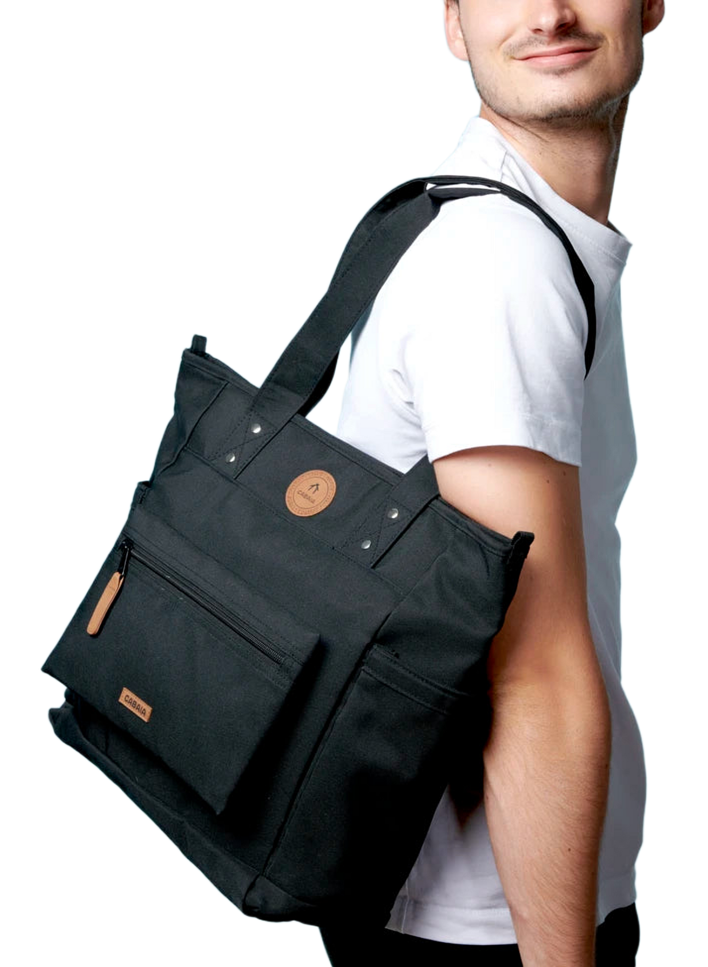 Canvas Shopper-Tasche CABAIA Schwarz