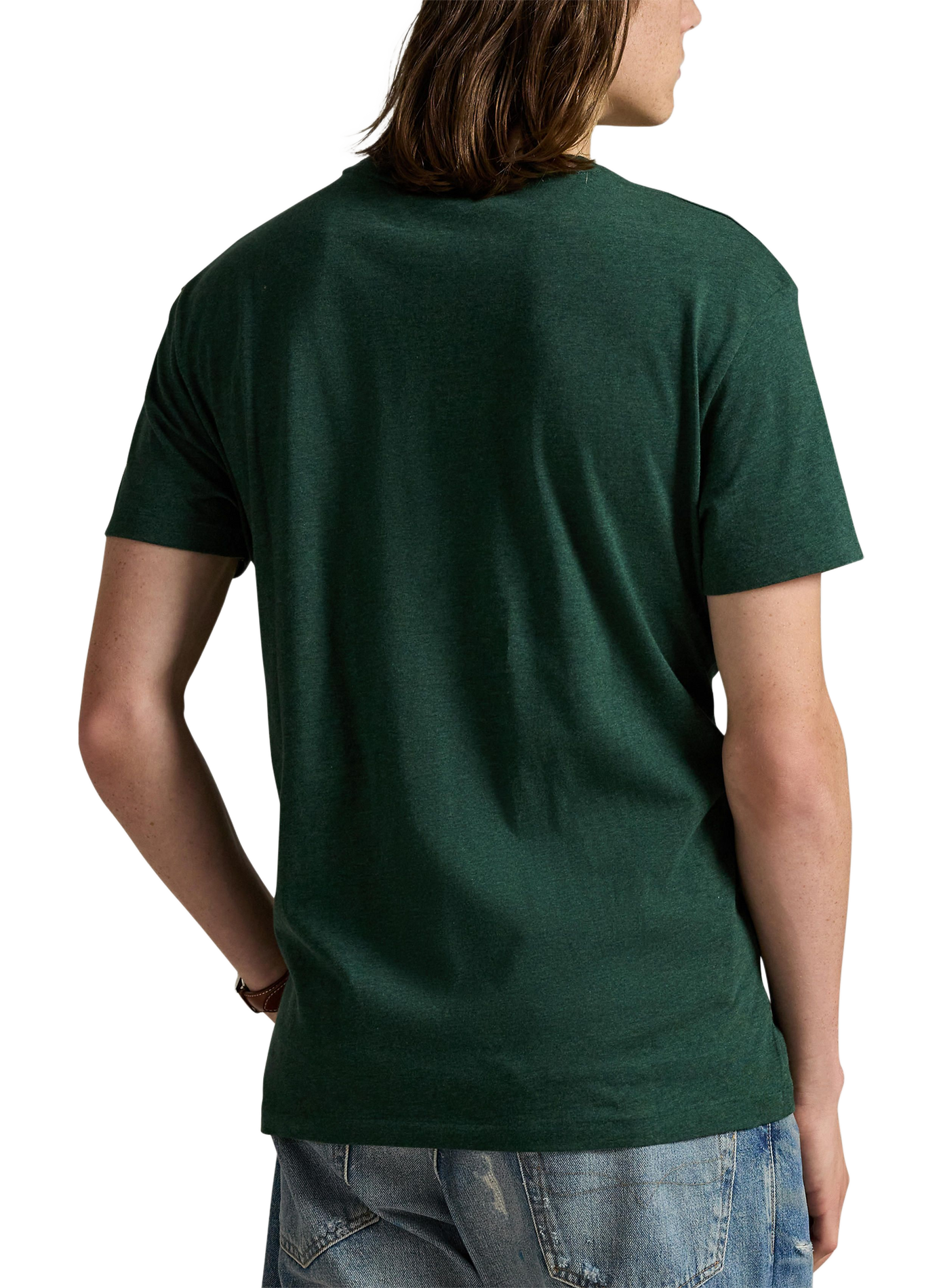 T-shirt droit à logo en coton POLO RALPH LAUREN Vert