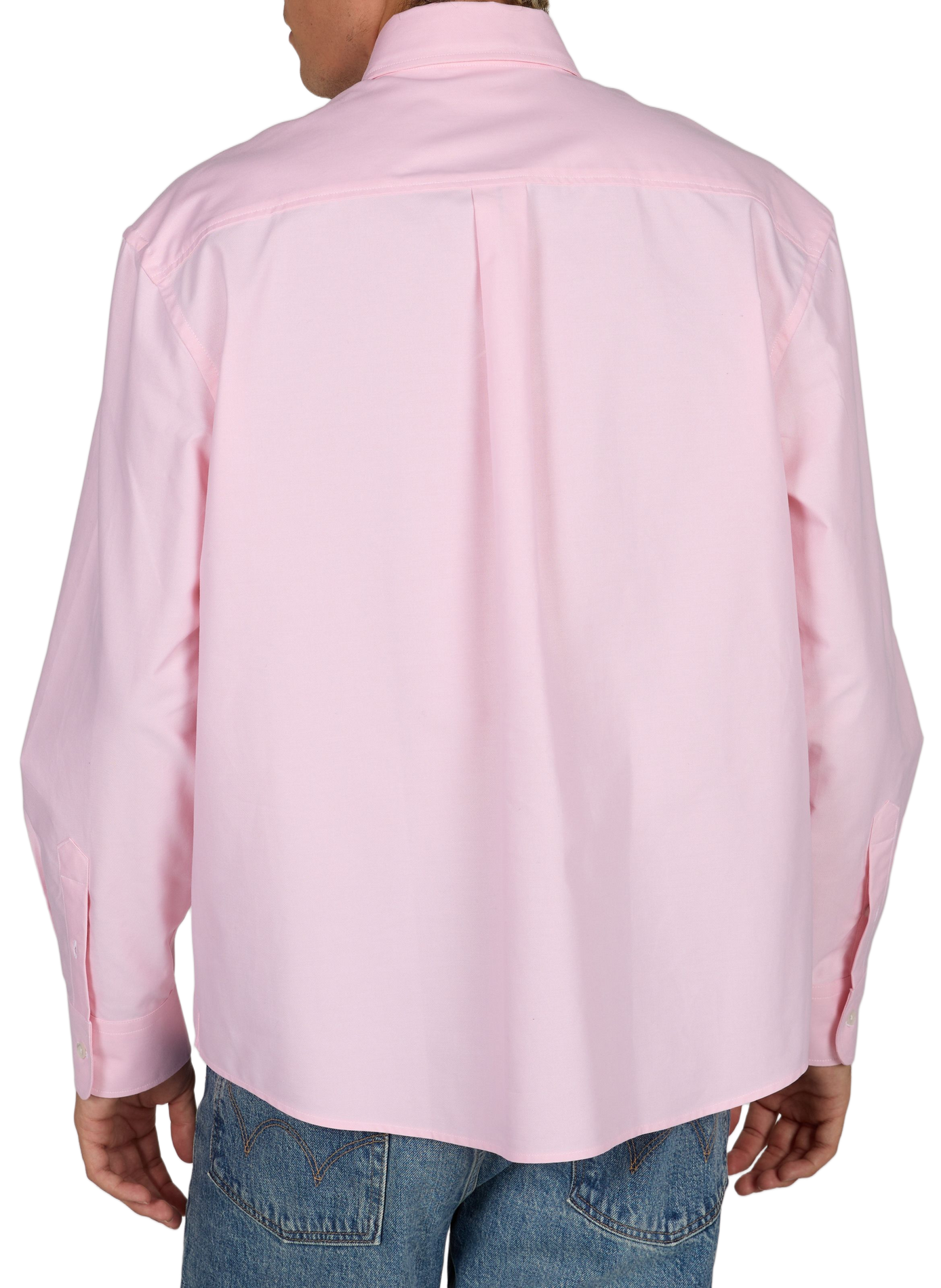 Chemise ample col boutonné en coton DROLE DE MONSIEUR Rose