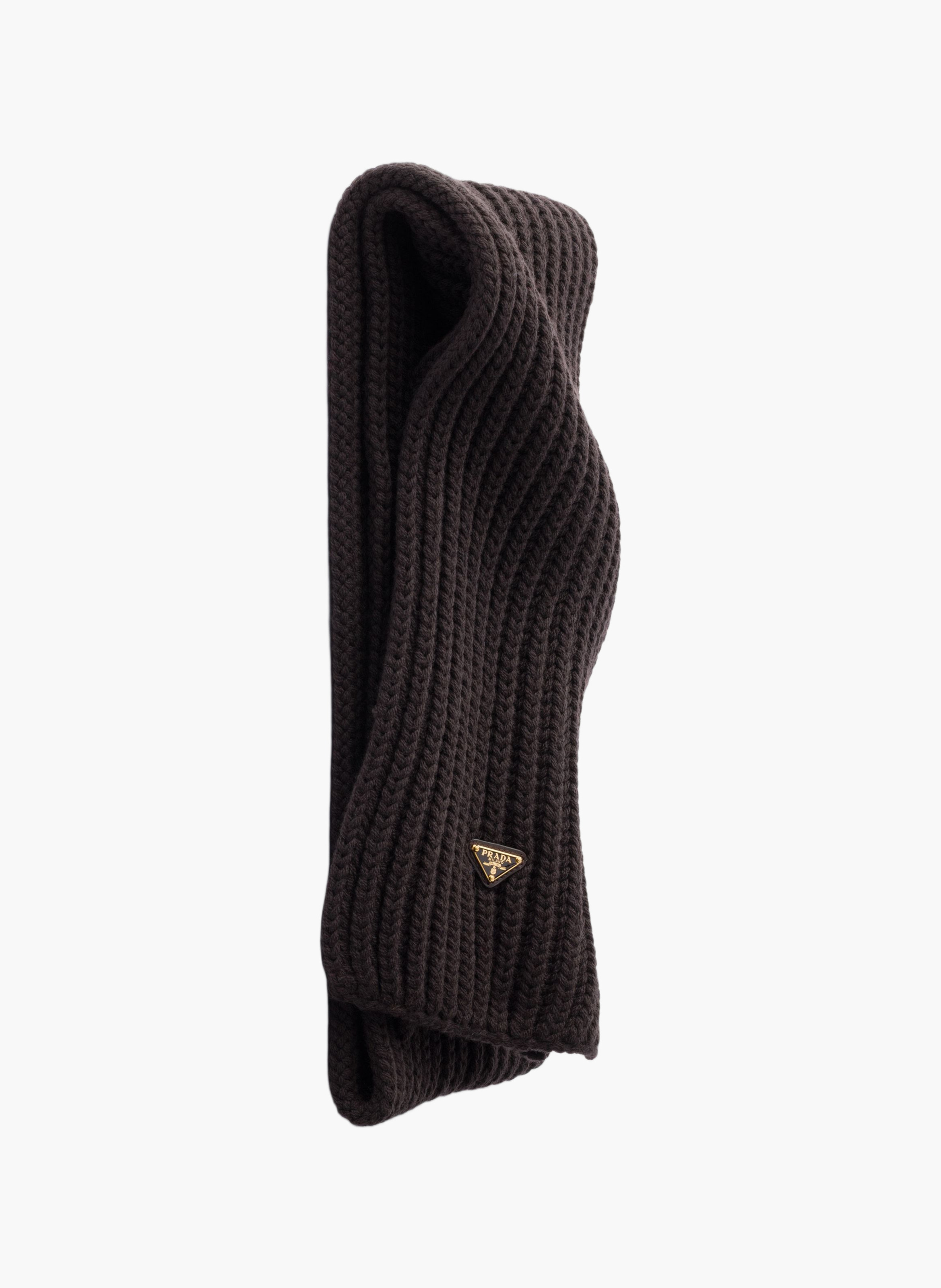 Écharpe en laine PRADA Marron