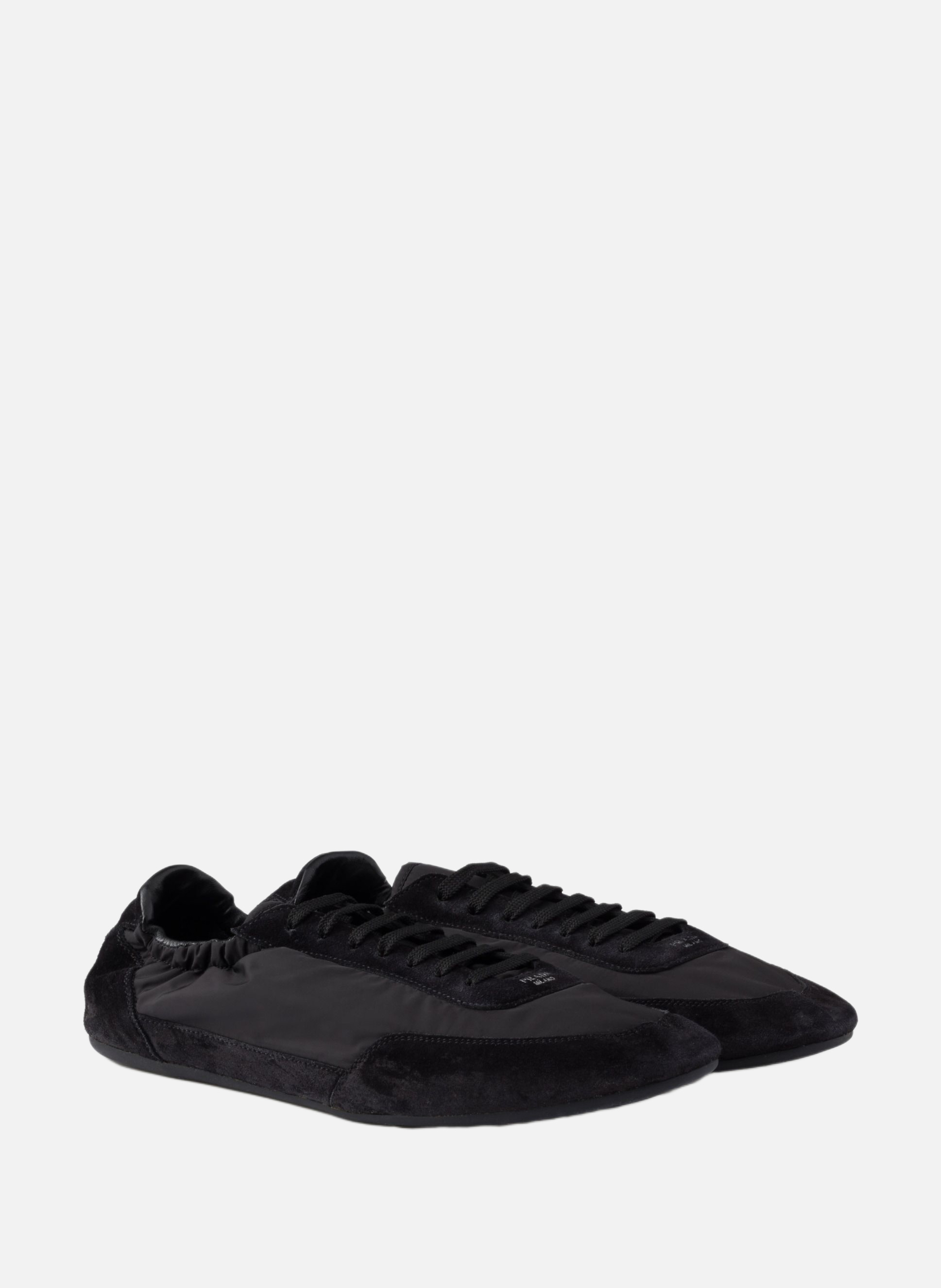 Sneakers élastiques collapse en re-nylon et veau v | Noir PRADA Homme