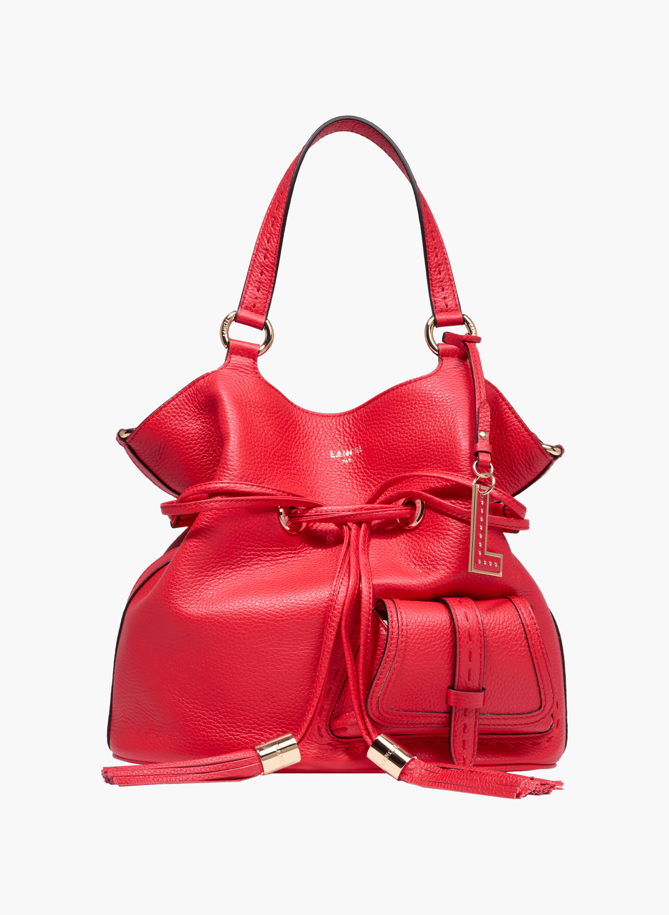 Handtas m eerste flirt van Lancel in leer.  Rouge baiser