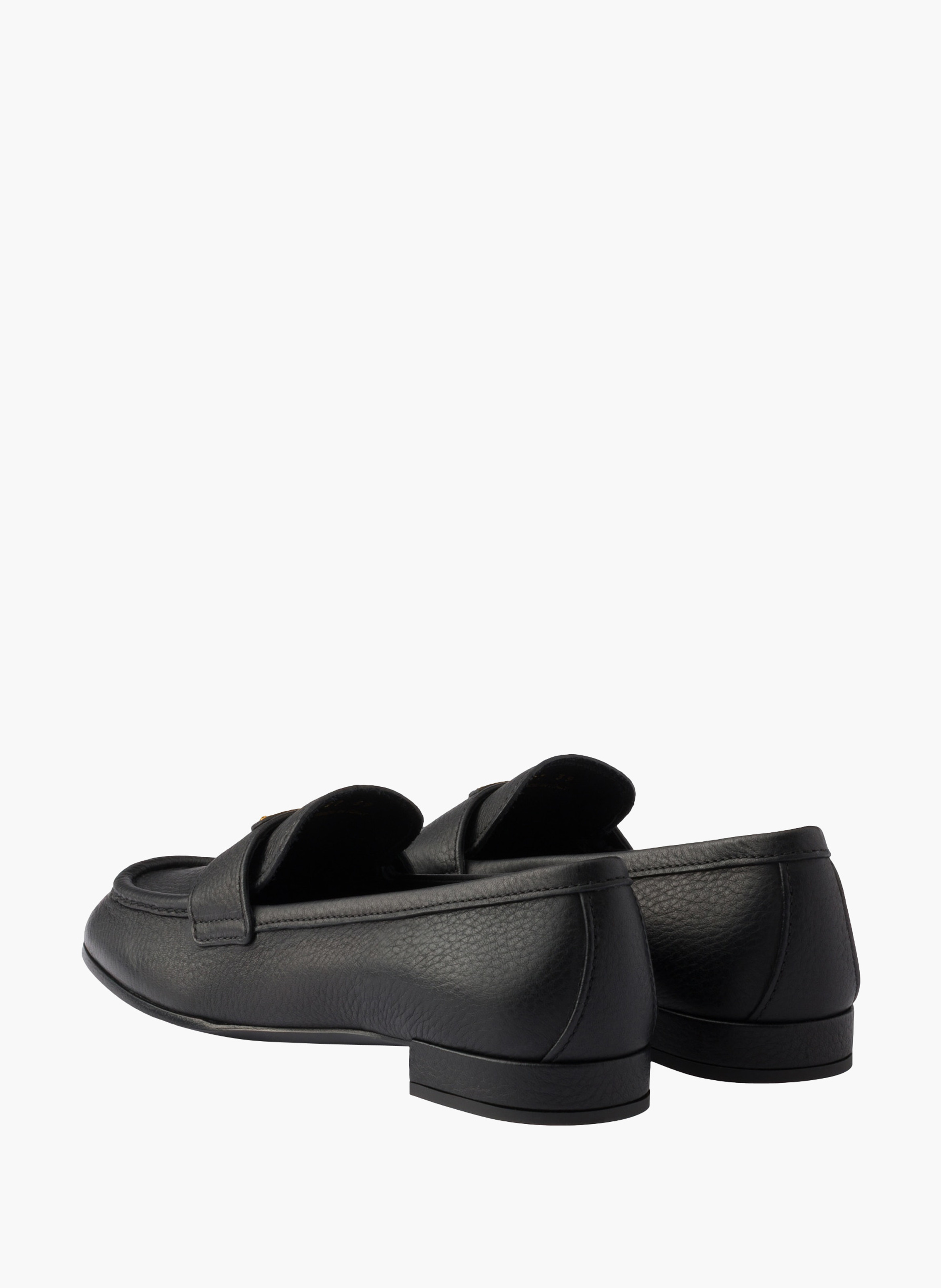 Mocassins en cuir PRADA Noir