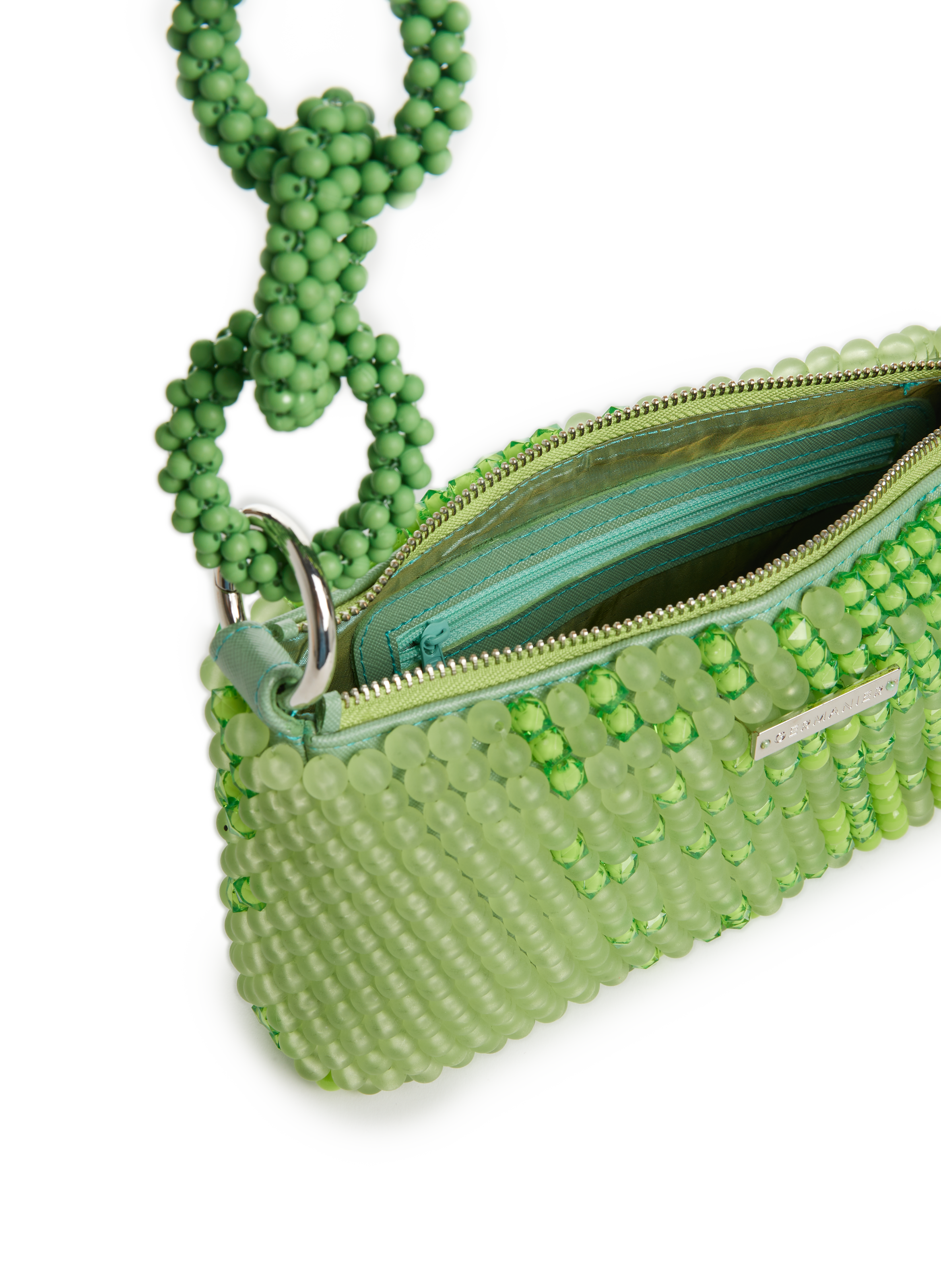 Sac à main avec perles GERMANIER Vert