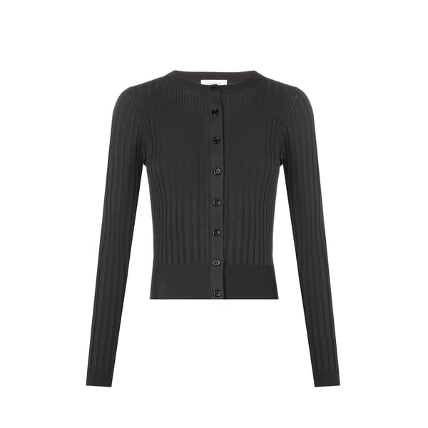 Cardigan côtelé en coton