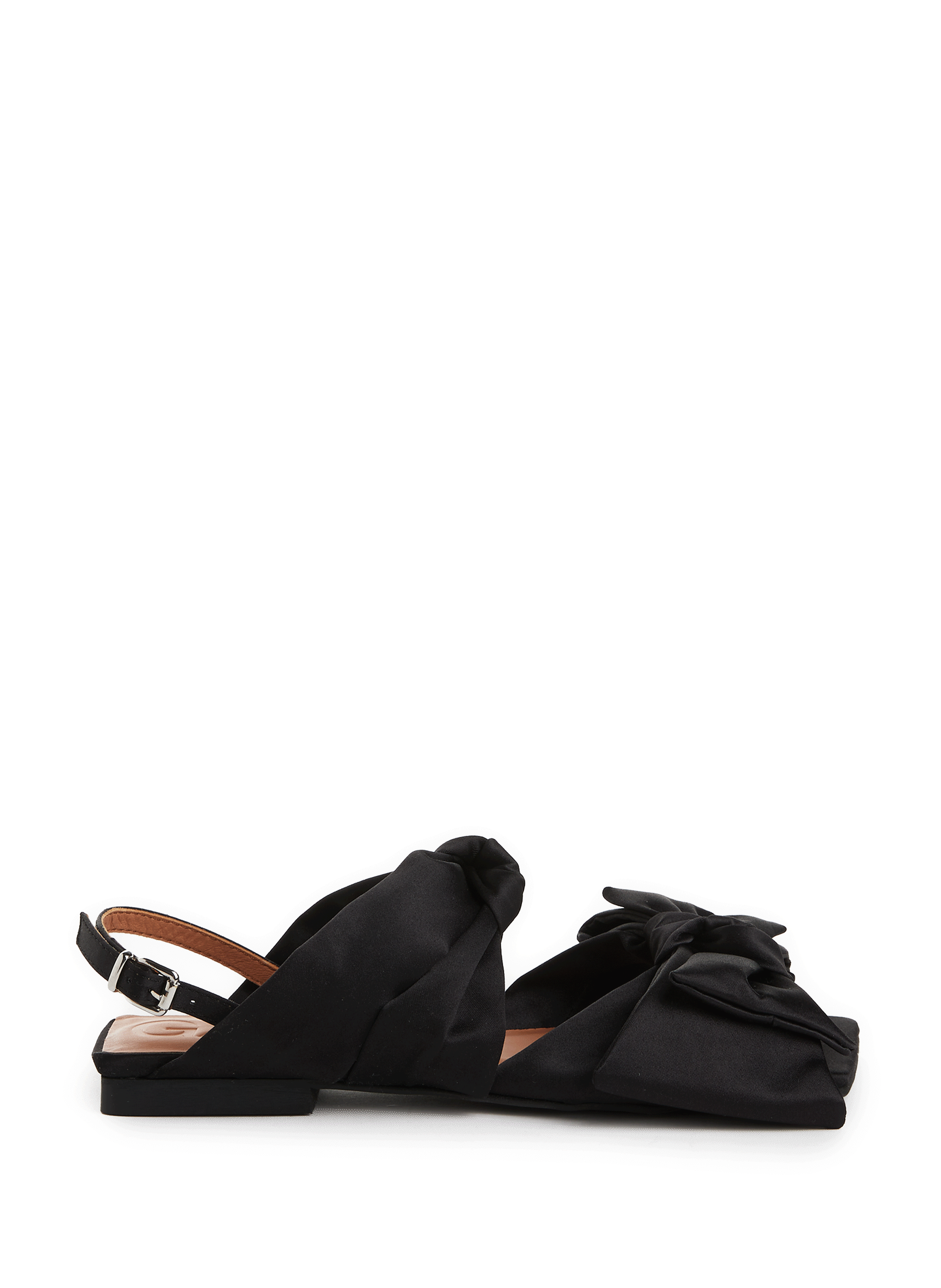 GANNI Sandales plates à noeuds  Multicolore