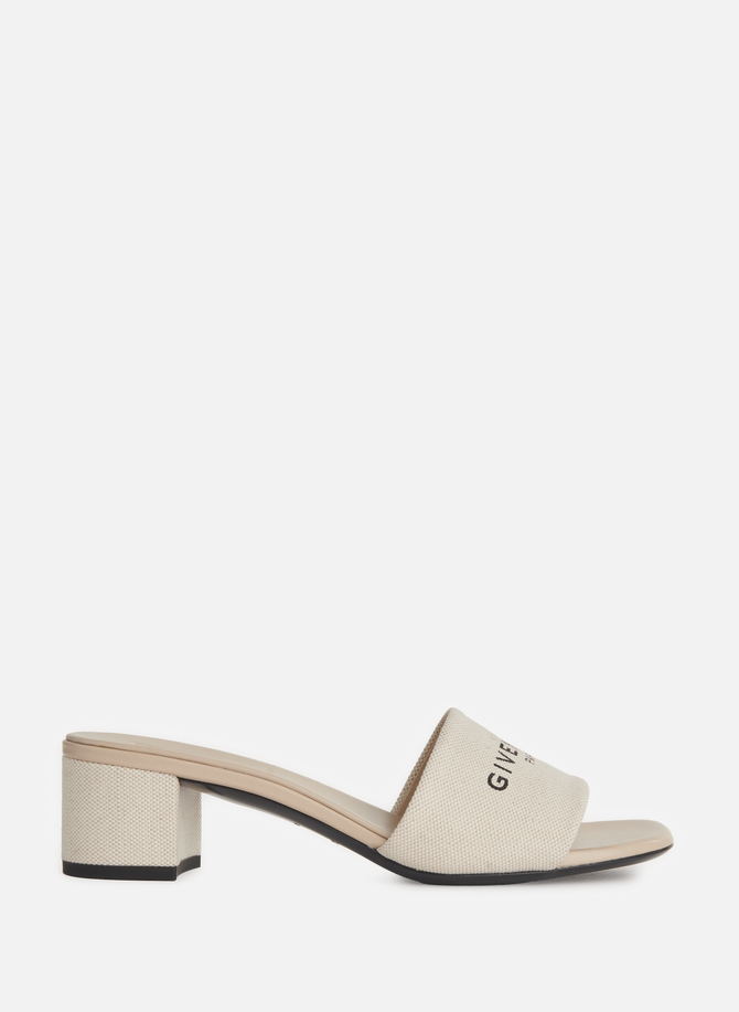 Canvas mules with logo GIVENCHY