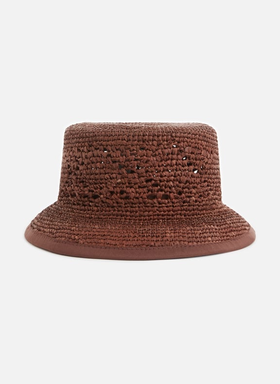 Orencia raffia hat Brown by SAISON 1865 SAISON 1865 Orencia raffia hat Brown