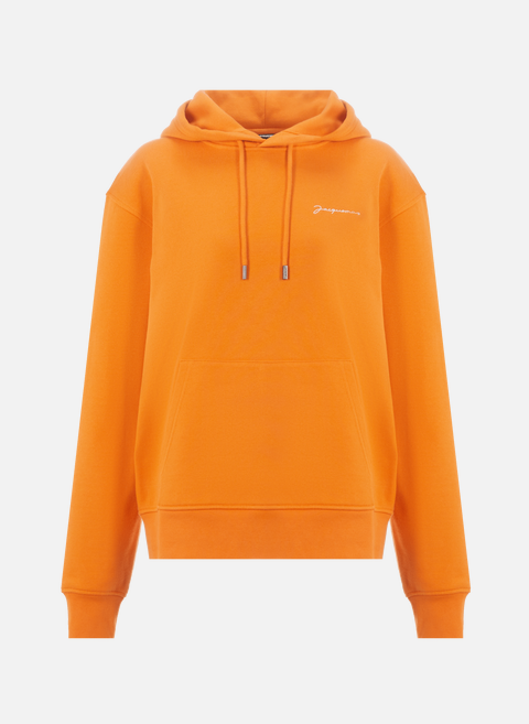 The OrangeJACQUEMUS embroidered cotton sweatshirt 