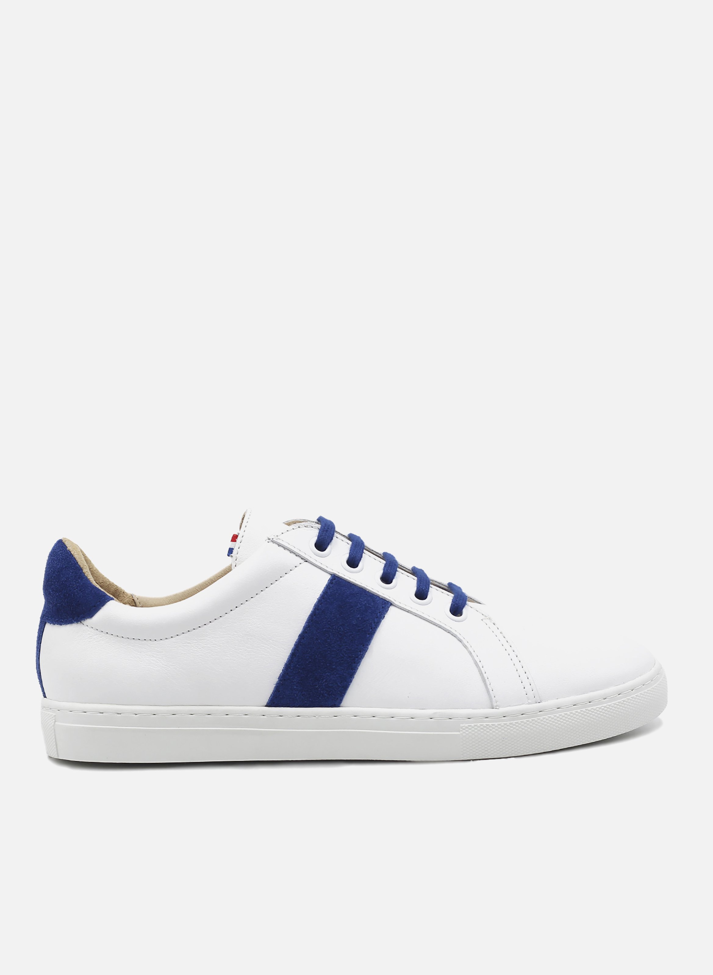 JULES & JENN Baskets mif cuir Blanc