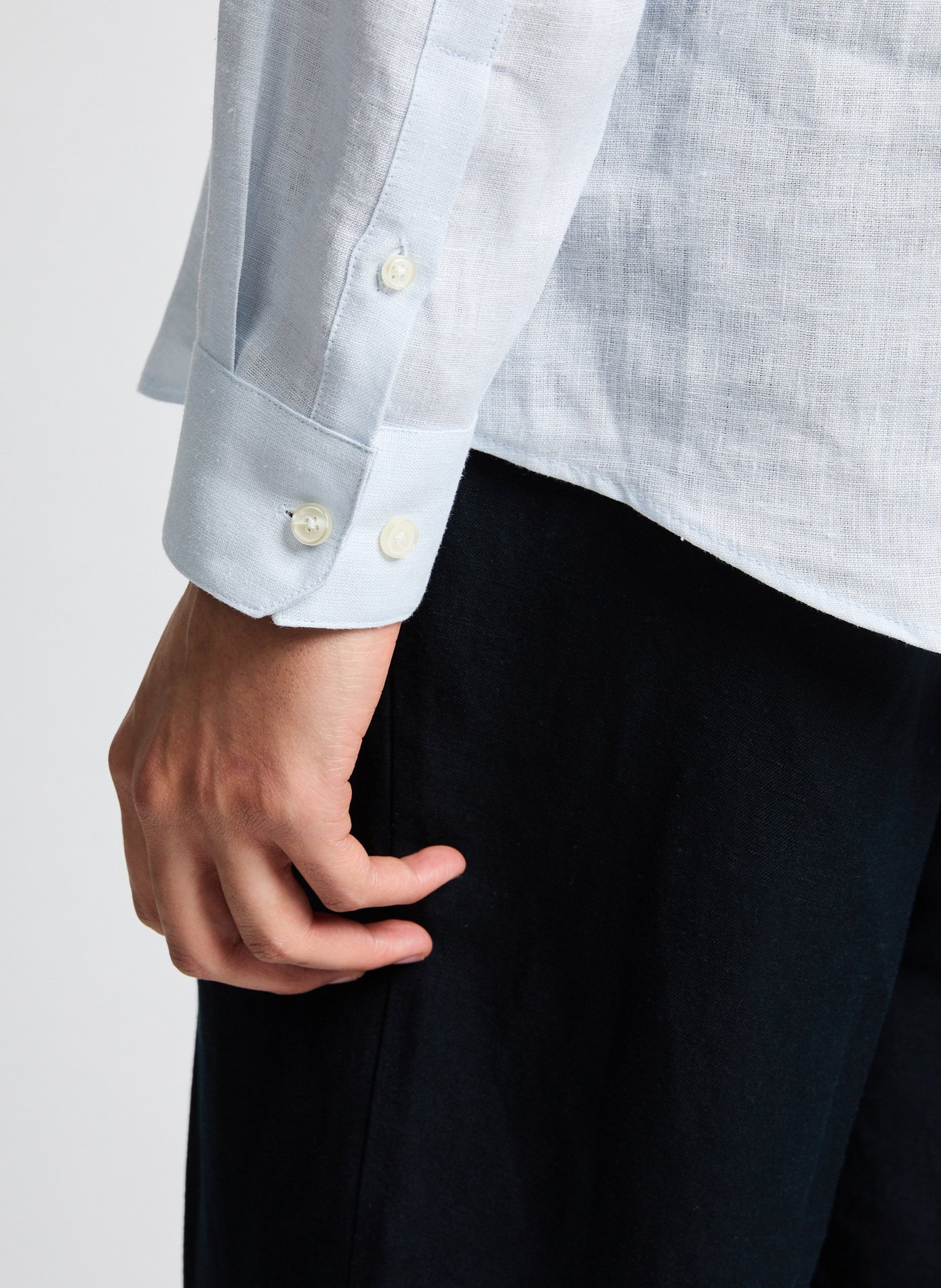 Linen shirt AU PRINTEMPS PARIS Blue