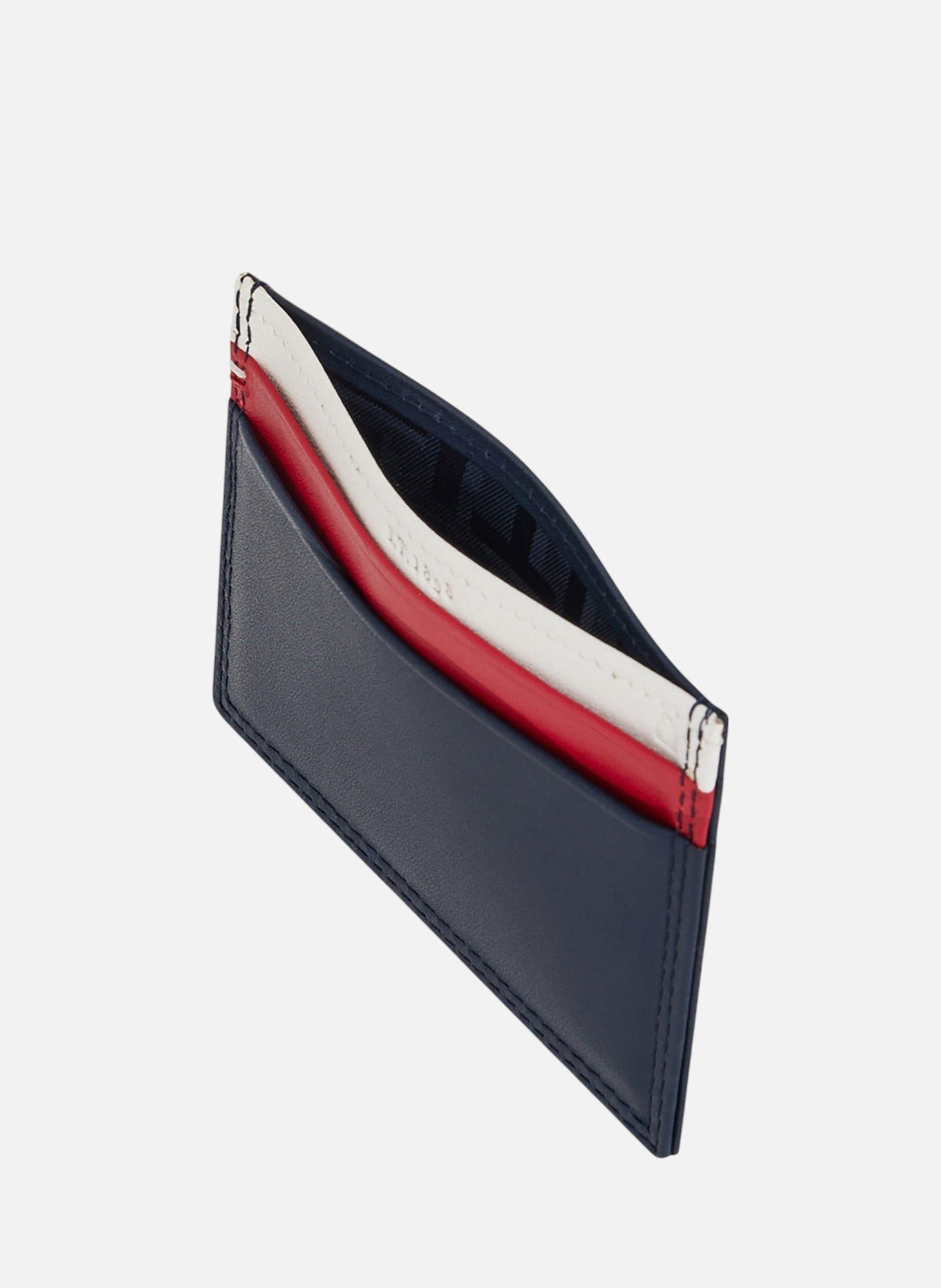 Porte cartes martin en cuir lisse Bleu