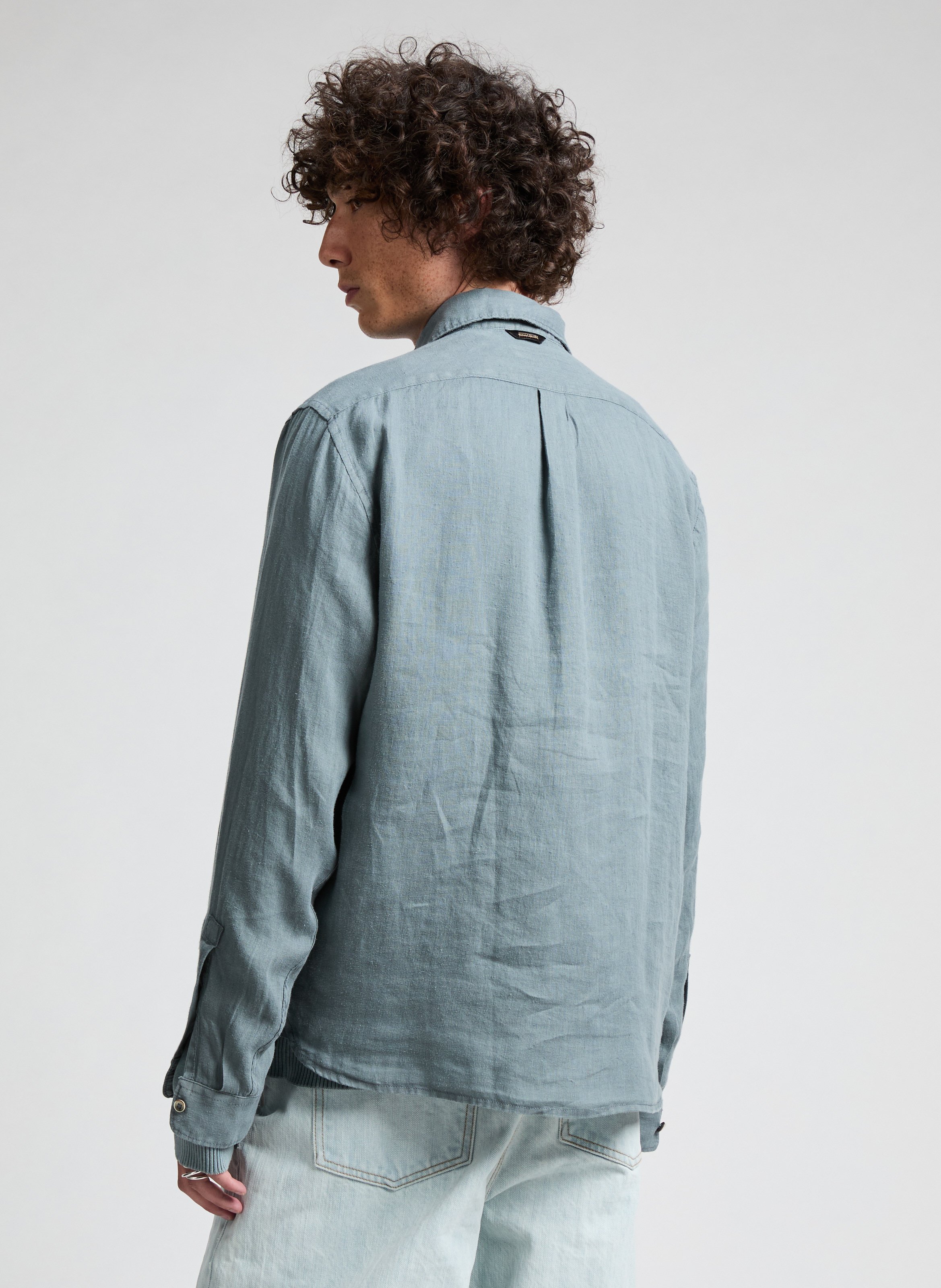  Cotton shirt NAPAPIJRI Grey