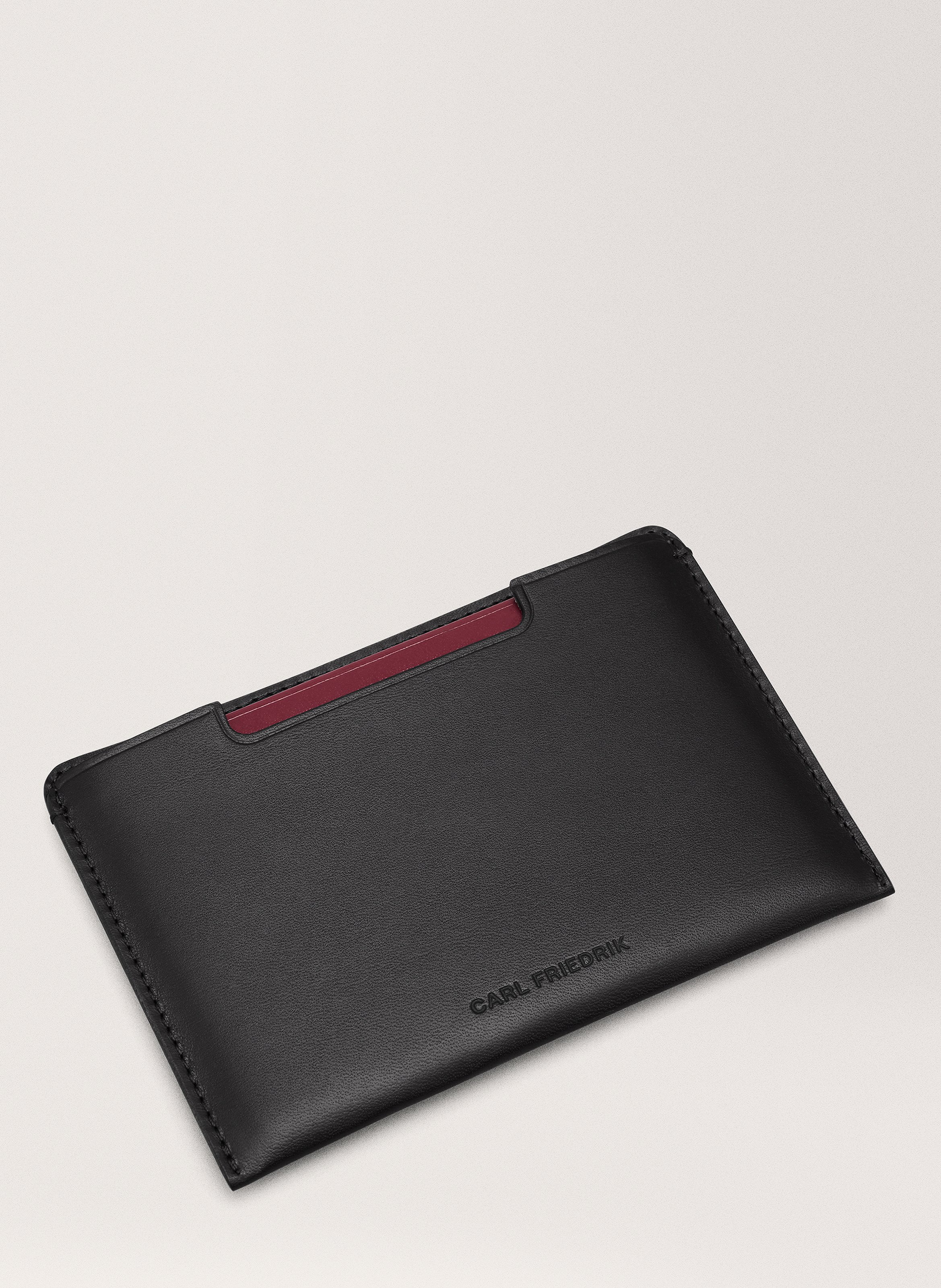 Étui passeport 'easton' en cuir vachetta CARL FRIEDRIK Noir