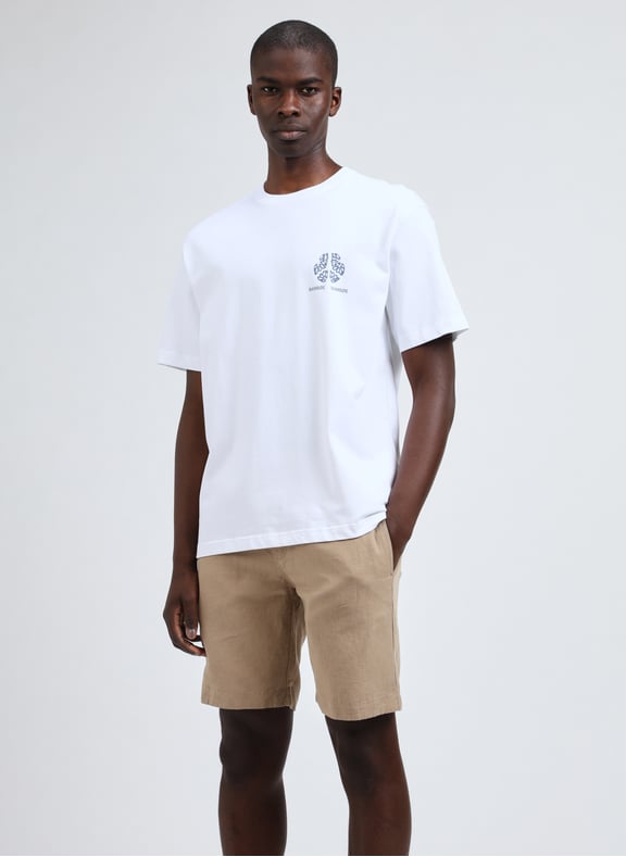 Classic Cotton T-Shirt White by SAMSOE SAMSOE SAMSOE SAMSOE Classic Cotton T-Shirt White