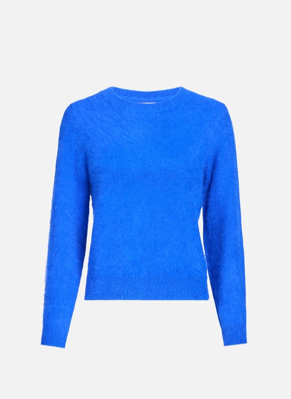 Fluffy angora sweater Blue by BELLEROSE BELLEROSE Fluffy angora sweater Blue