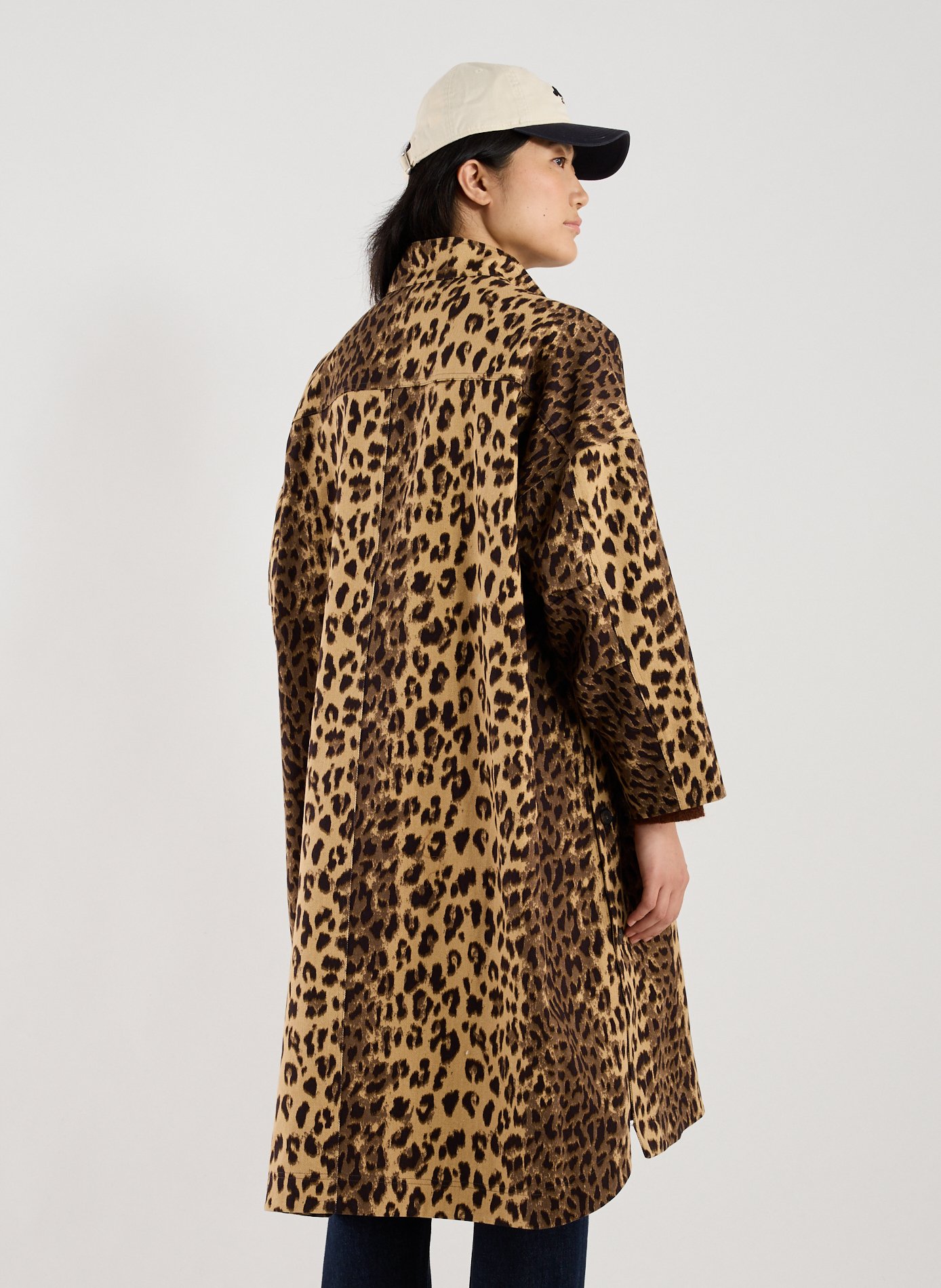 Manteau à imprimé léopard en coton BELLEROSE Multicolore