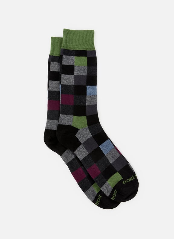 Printed cotton Socks Black by DORÉ DORÉ DORÉ DORÉ Printed cotton Socks Black