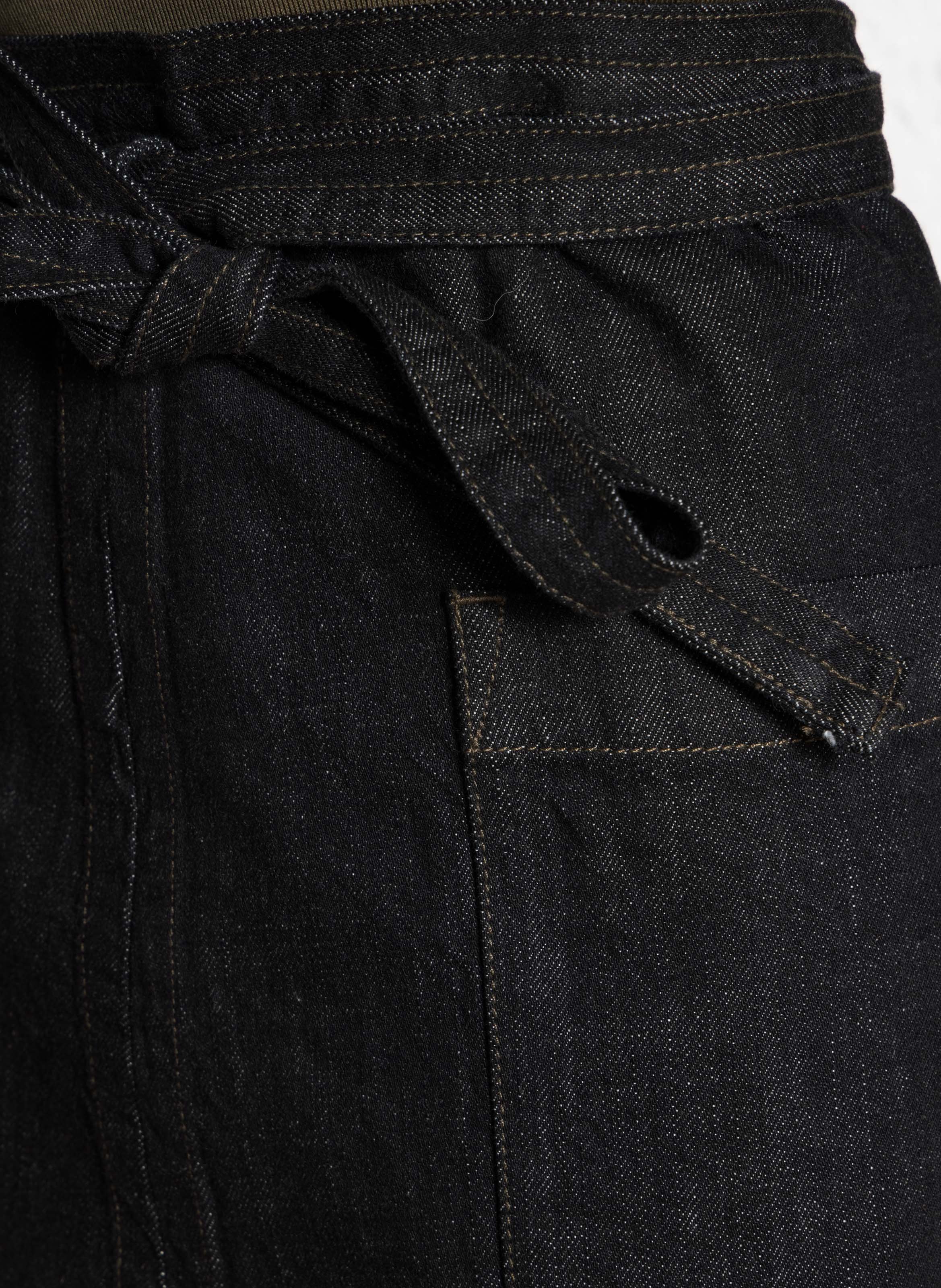 Jupe courte en jean eloise SOEUR Noir