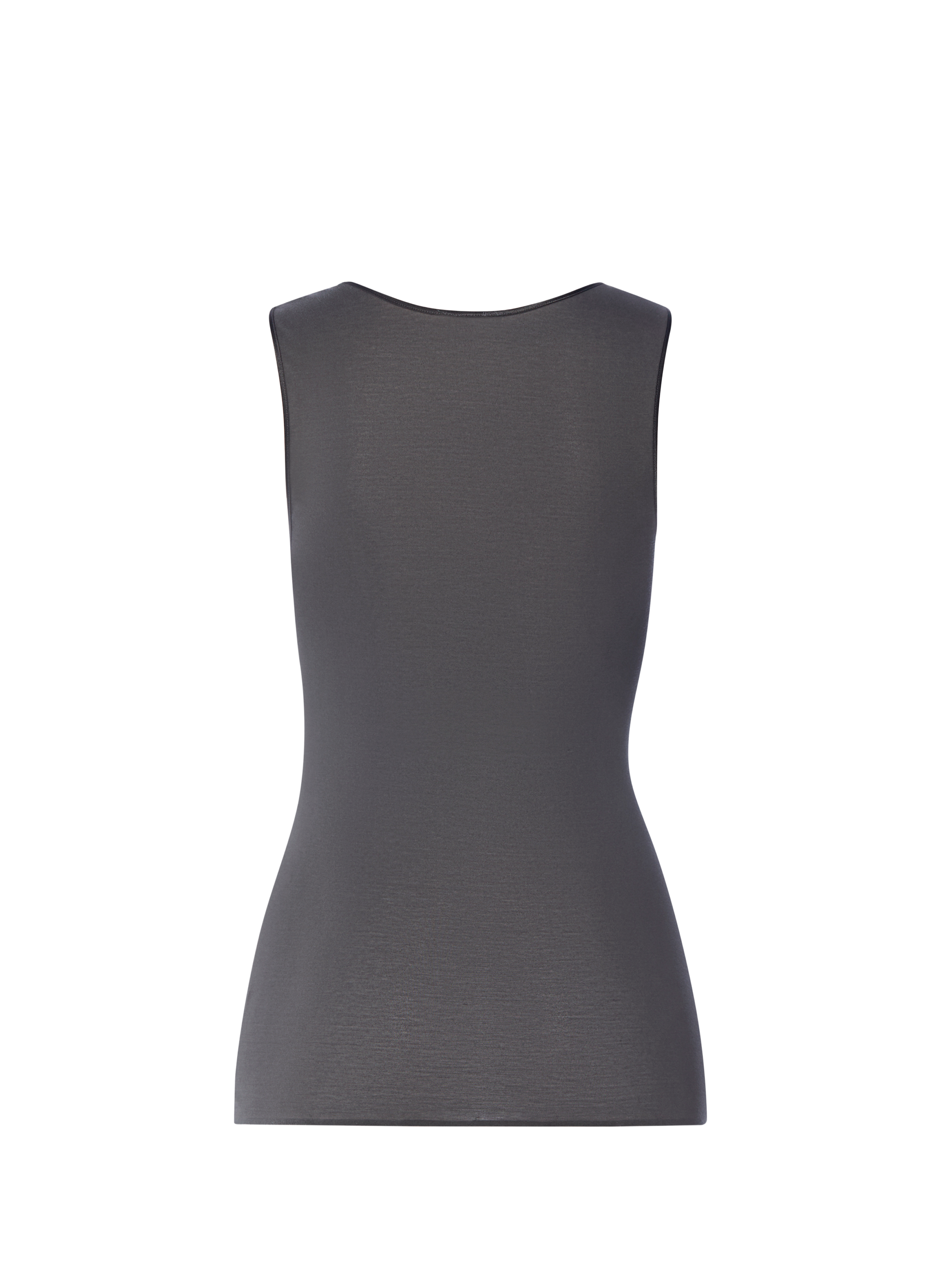 Débardeur Belen col dentelle en coton HANRO Grey