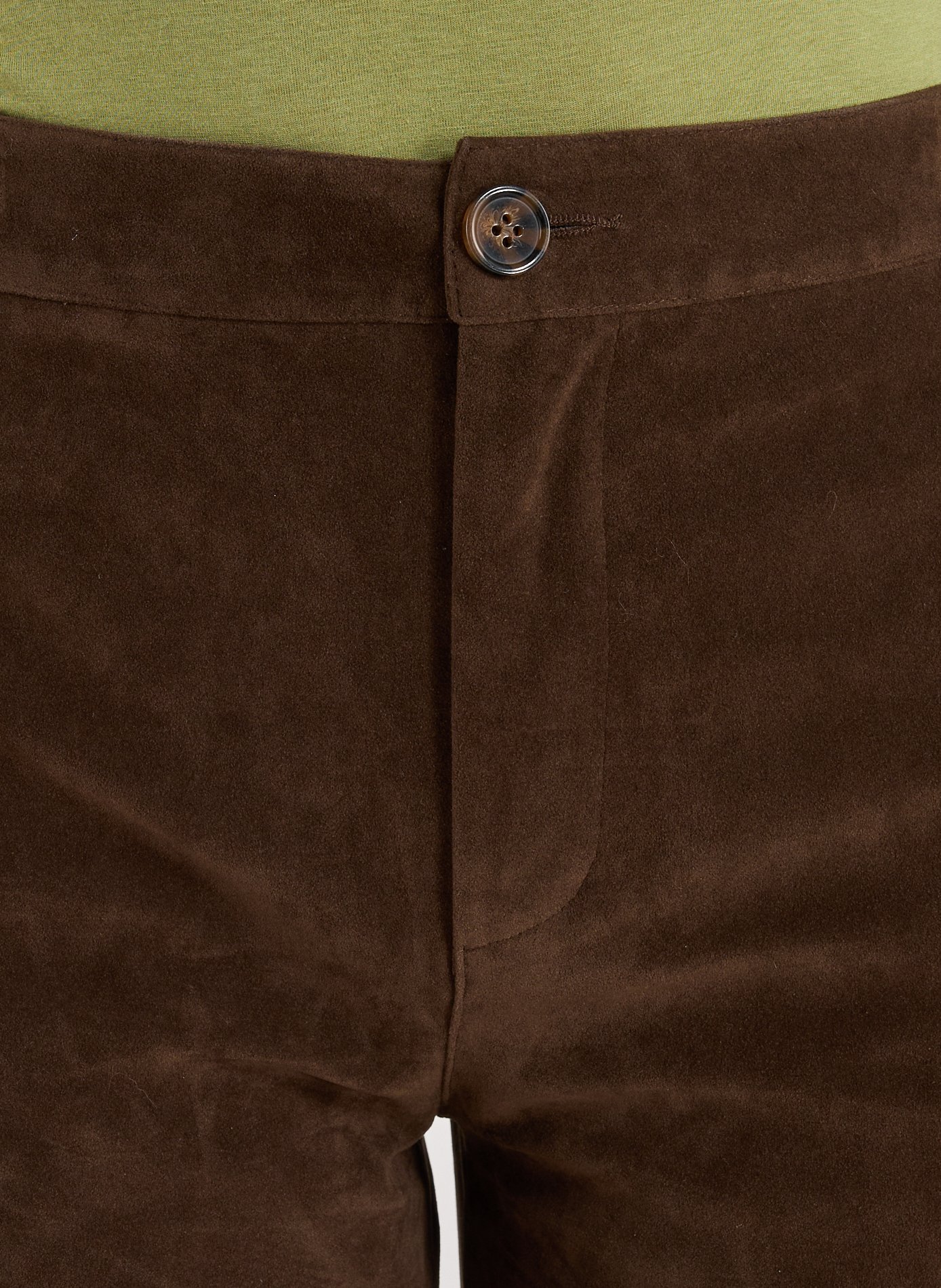 Pantalon large texturé TOPSHOP Marron