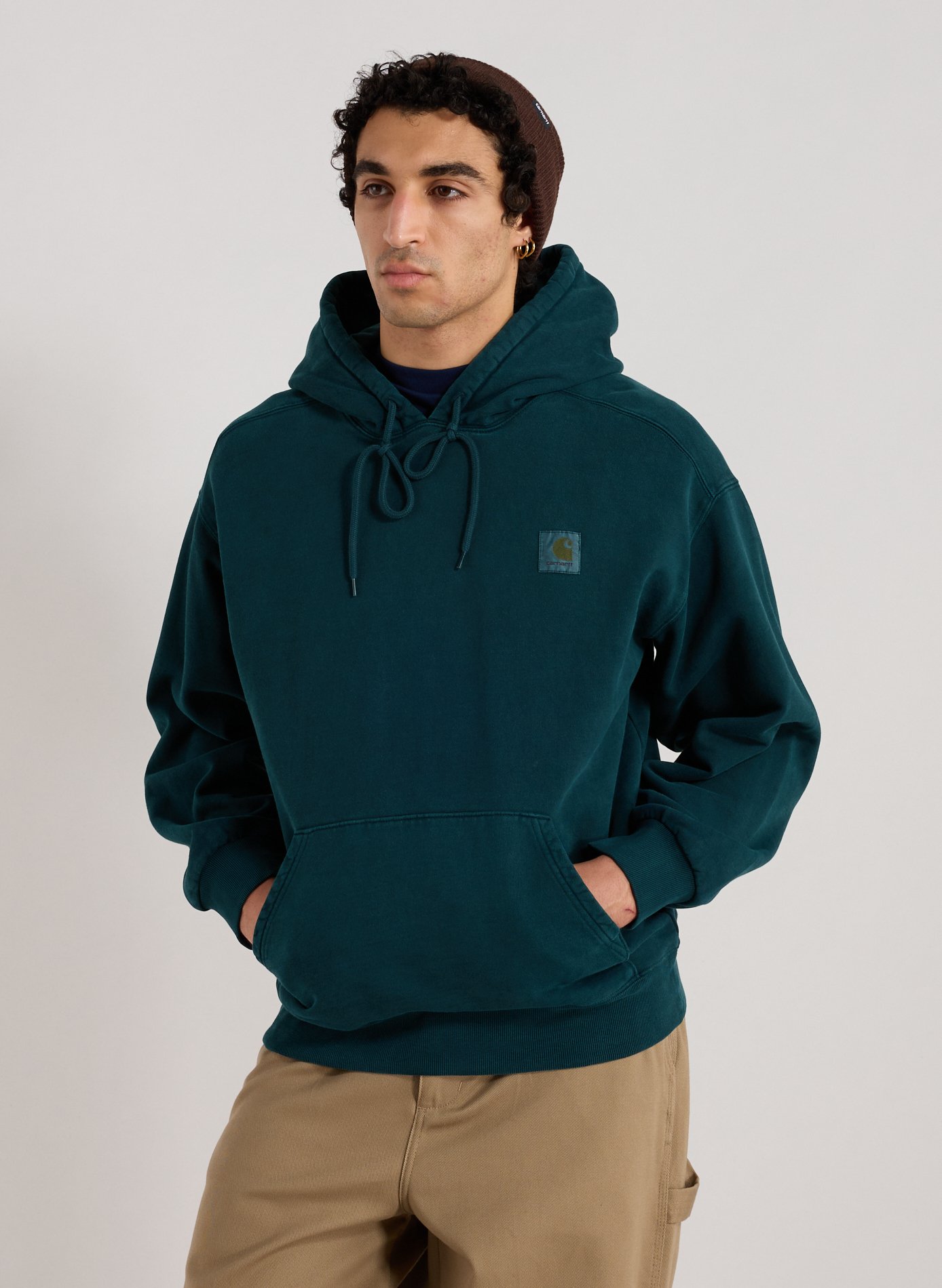 CARHARTT WIP Cotton hoodie Green