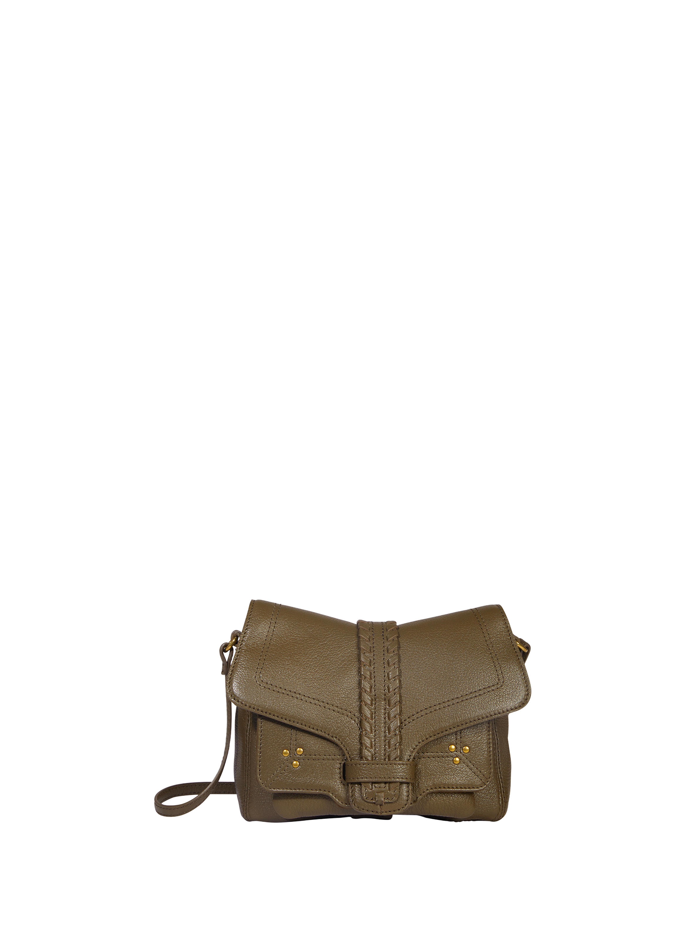 Harry S lamb leather shoulder bag JÉRÔME DREYFUSS Khaki