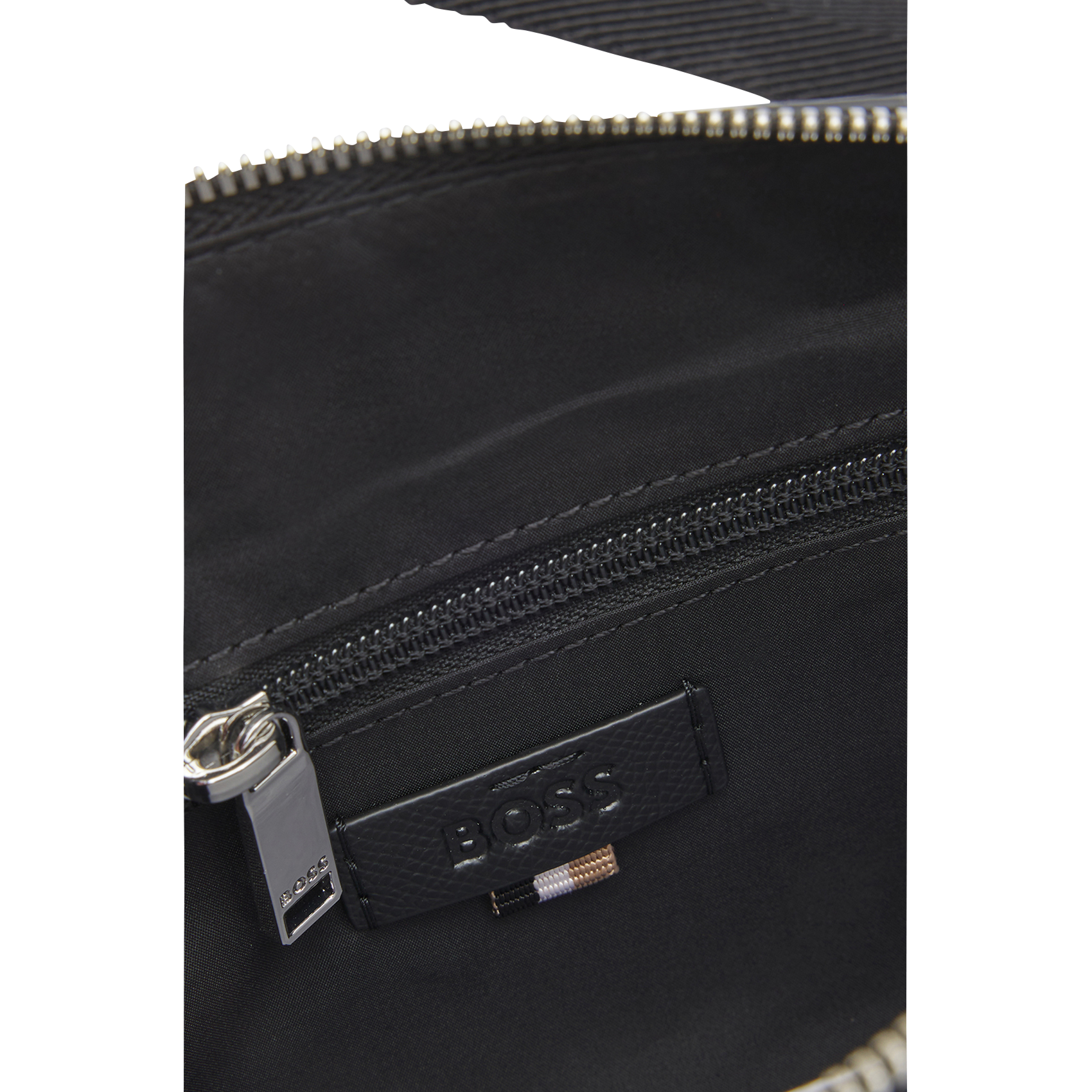 Sac bandoulière en cuir BOSS Noir