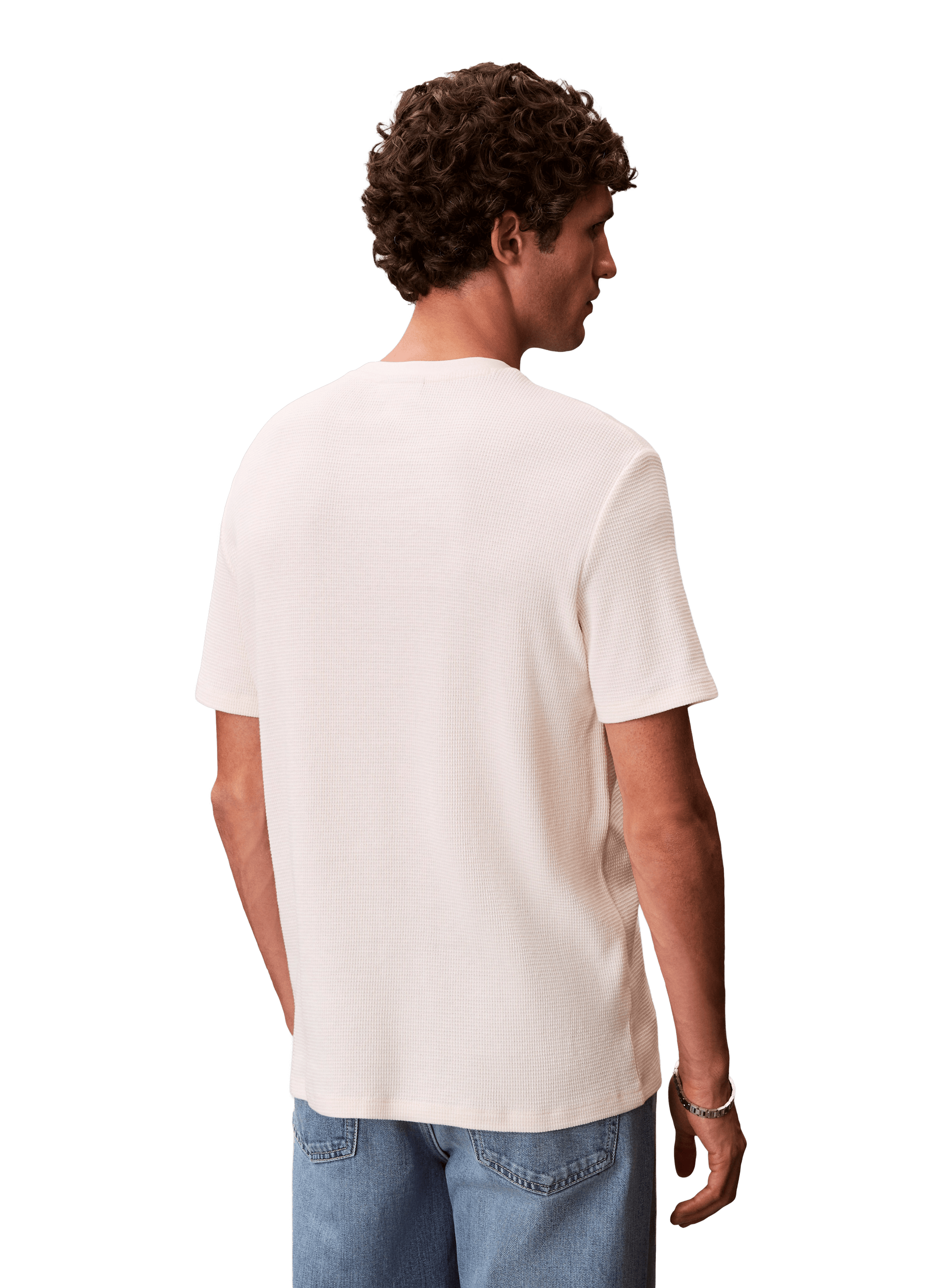 T-shirt droit en coton CALVIN KLEIN Multicolore